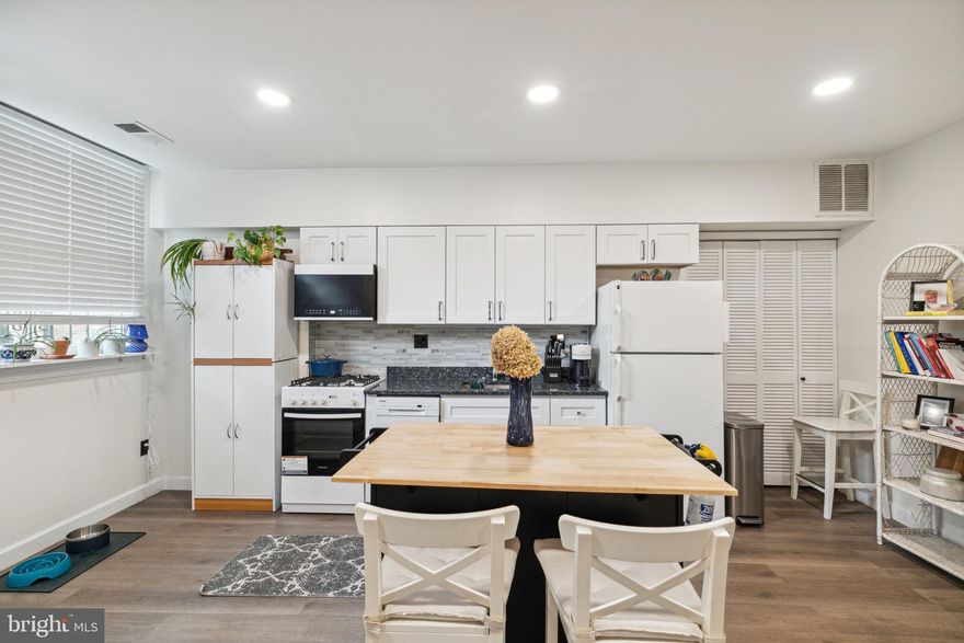 Welcome to this delightful 1-bedroom plus den apartment in sought-after Graduate Hospital! Perfectly positioned just steps from neighborhood favorites like Loco Pez and Philly Bagels, you'll enjoy the ideal balance of urban convenience and community charm. Coffee shops, restaurants, City Fitness and bars are all within easy walking distance. Step inside to discover a welcoming kitchen and dining space featuring abundant cabinet storage and generous countertops. The thoughtfully designed open floor plan offers flexibility to create your perfect living arrangement. Both the comfortable bedroom and versatile den include spacious closets, giving you practical storage solutions to suit your lifestyle. Retreat to your own private patio at the rear of the unit—a peaceful outdoor sanctuary rarely found in city apartments. This quiet side street location ensures tranquility while keeping you connected to all the vibrant amenities Graduate Hospital has to offer.  Don't wait to make this special space your new home—schedule your viewing today! This home is pet friendly. There will be a $50 monthly water fee to cover all cold water usage.