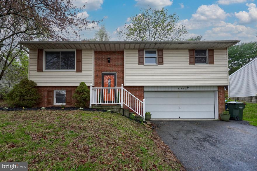 Welcome to 4142 Magnolia Drive*fresh interior painting throughout*roof 2017*heat pump/central air conditioning by JK Mechanical 2021*living room Renewal by Andersen sliding window 2023*garage door opener 2025*all stainless steel appliances will remain with the property including washer and dryer and extra refrigerator in garage*sliding glass doors from dining area with access to rear yard*open dining area-kitchen-living room ideal for entertaining*chair rail and waincsot in dining area*pantry cabinet in kitchen*laminate floors in living and family rooms*tile kitchen and dining area floors*tile kitchen backsplash*maintenance-free vinyl fenced rear yard with 16x10 deck and 24x12 patio*freshly seeded back yard*short two-block walk to Bridge Valley Park within the neighborhood*convenient access to RT's 30 and 283-ideal for York, Lancaster and Hershey commuters*1.4 miles from Farmdale Elementary School in the Hempfield School District*available for immediate occupancy.*ready to move right in.