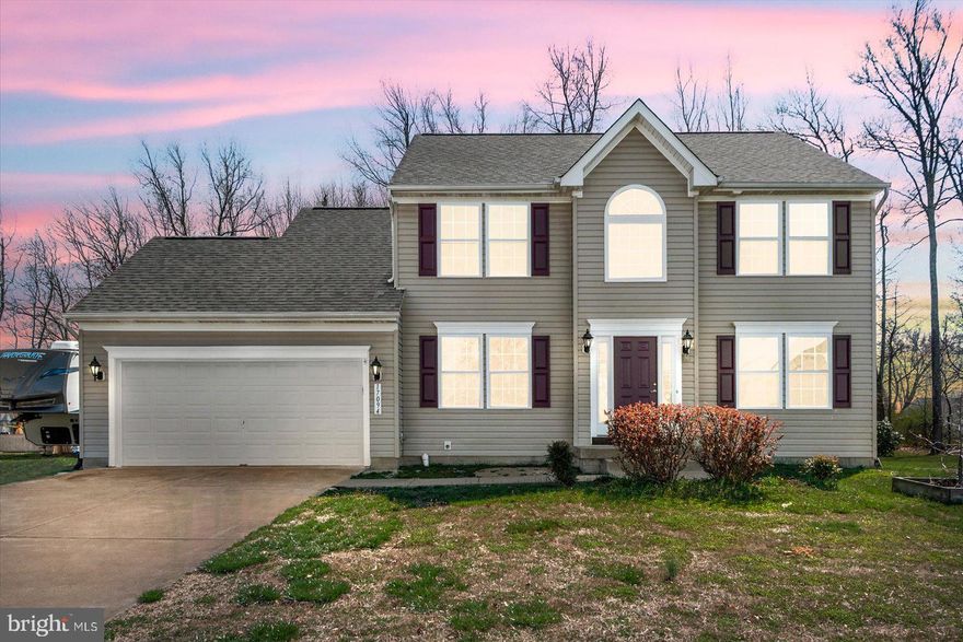 Welcome home to 17094 Windward Ln!  This move-in ready 3 bedroom, 2 ½ bathroom home has been meticulously cared for and updated.  Inside, you will find beautiful hardwood floors throughout.  On the spacious main floor, you will find a generously sized private study (perfect for working from home), living room, dining room and kitchen.  The kitchen has been outfitted with new stainless steel appliances.  Upstairs, you will find the master suite with a vaulted ceiling and a large master bath with dual vanities, a large soaking tub, and a large dual headed tile walk-in shower.  The other 2 bedrooms share a Jack and Jill bathroom.  The basement is unfinished with a walk out and is ready to be made into extra living space.  The attached 2 car garage provides ample storage room for your vehicles and gear.  This home sits on a flat lot in the peaceful neighborhood of Ferry Dock Crossing with no HOA!  This is a wonderful location with just minutes to Dahlgren or Maryland and within walking distance to the marina.