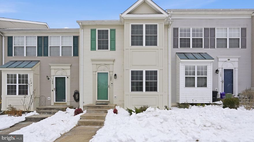 Hampton Oaks townhome, located in a prime commuter friendly area of Stafford, Virginia, this well maintained townhome offers exceptional convenience with quick access to commuter lots, bus lines, I-95, Route 1, Quantico, shopping, and restaurants. The main level features a living room, dedicated dining area, and an eat-in kitchen with direct access to a deck, along with a convenient half bathroom perfect for everyday living and entertaining. The upper level offers three bedrooms, including a primary suite with an ensuite bathroom. The finished lower level includes a flexible recreation room, full bathroom, and laundry area, with walk-out access to the backyard. Located in the established Hampton Oaks community, residents enjoy parks, a community pool, and additional neighborhood amenities. Parking is conveniently located directly in front of the townhome, with ample visitor parking throughout. Schedule your showing today!