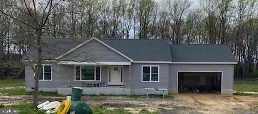 New construction! 3 BR, 2 bath with attached garage.  Great country location - Stick built - features tankless water heater - encapsulated crawl space. Front porch overlooks peaceful fields.  Centrally located to all mid shore locations.