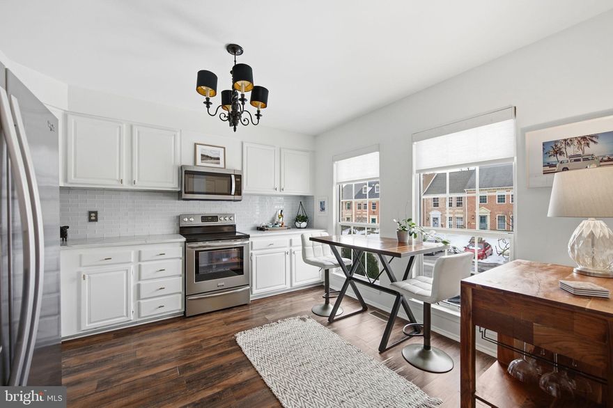 This bright and spacious home has been thoughtfully prepared for the market and features fresh paint throughout. The main level boasts hardwood flooring, living room with a decorative fireplace and sliders to a deck, a half bath, and a modern eat-in kitchen complete with quartz countertops, a stylish backsplash, stainless-steel appliances, and remote-controlled Hunter Douglas shades. The upper level includes an impressive primary bedroom with a private bath and a large bright loft with skylights that is ideal for an office or sitting area. Two additional well-sized bedrooms with Hunter Douglas shades and a second full bathroom complete this level. The finished lower level provides a cozy extra living space, a third large full bath, a laundry and storage room, and sliding door access to the lower deck and backyard. This is a unique offering in a sought-after location convenient to Loch Raven Reservoir, Cromwell Valley Park, shopping, dining, and major commuter routes including I-695 and I-95. Don’t miss your chance to call this exceptional property home!