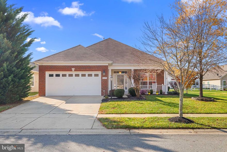 Located in the highly sought after 55+ community of Heritage at St. Charles, this well maintained 2-car garage, single-level brick front home offers 3 bedrooms, 2 full baths, a spacious owners suite with large walk-in closet, eat-in kitchen with an oversized island that flows into the living area with the open floorpan, large pantry for storage.  Escape to the backyard to enjoy the sun on the pergolux covered patio.  
This active-adult community offers a variety of amenities such as, walking trails, clubhouse, fitness center, in-door pool and the possibility of meeting new friends at planned community social activities.  For all you golf enthusiasts, Heritage at St. Charles is situated across from White Plains Regional Golf Course, as well as a generous walking/biking trail.  This beautiful home is located conveniently near endless shopping options, restaurants and several medical professional buildings.  
Don't wait to see your new home!