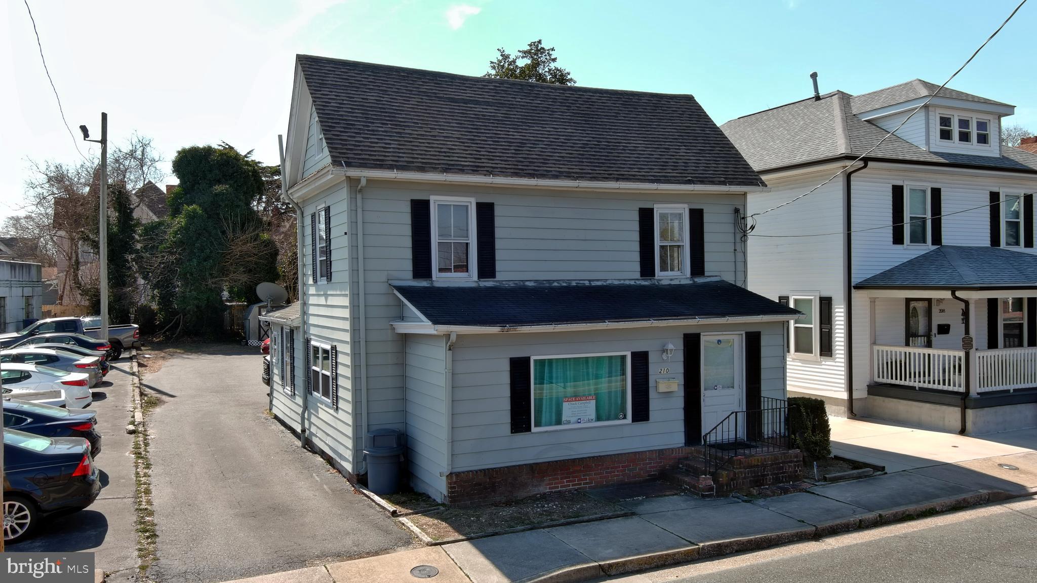 RED area in the photos is not included in this lease. Former salon, one door down from Rt13 BUS. 1,382sqft between two floors. Good visibility and zoned general commercial within the city limits so any common retail, service or office user is perfect. Parking in the rear of the building for three to four vehicles depending on size. Additional parking along the street. This is a NNN structure lease, estimated at an additional $300 a month. All utilities will go in tenant’s name.
