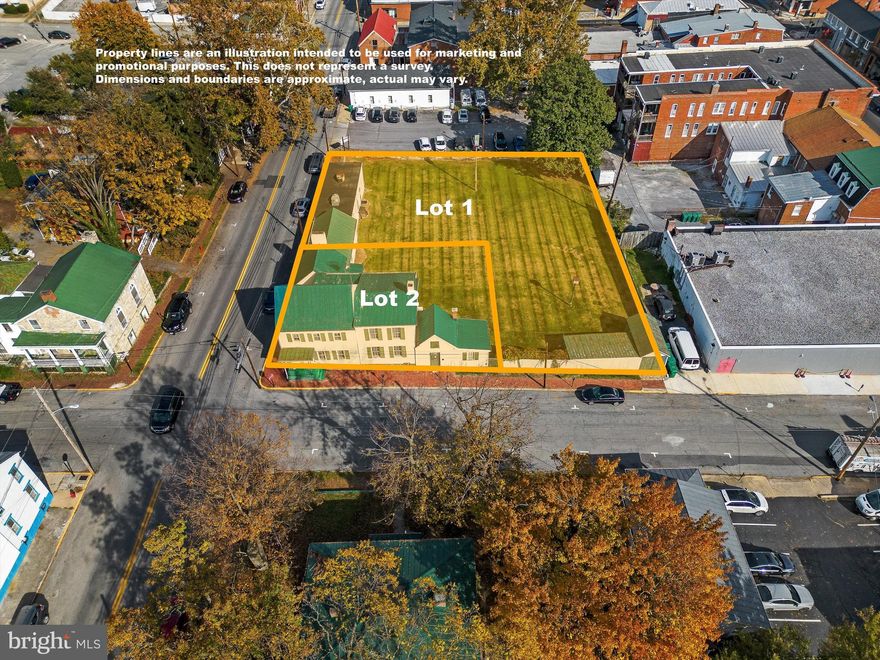 What an investment opportunity!  Own a full half acre (1/4 of a city block) in downtown Charles Town, WV!  There are so many possibilities- 2 parcels that can be used as commercial, residential or both!   Recently used as a primary residence (119 N Lawrence St) and a separate florist shop (219 W Liberty St), this is a series of 4 buildings and large yard that can be developed for commercial/residential use in this growing town in the DC Metro Area.  Your imagination is your only constraint. The city itself is ready to work with an investor to put this land to use.  This property is also located in a designated Opportunity Zone that offers both historical AND Opportunity Zone tax credits.  Just one block off the main street, the neighbors include a prospering restaurant/pub, professional offices, and single-family homes.  This property is prime for a new mixed-use commercial/residential development or restore what is there to create a unique vibe for whatever you are planning.  In addition to the residence and the commercial floral shop, this property also has the original offices of Charles Washington (founder of Charles Town), a carriage shed, and an old goat (?) shed.