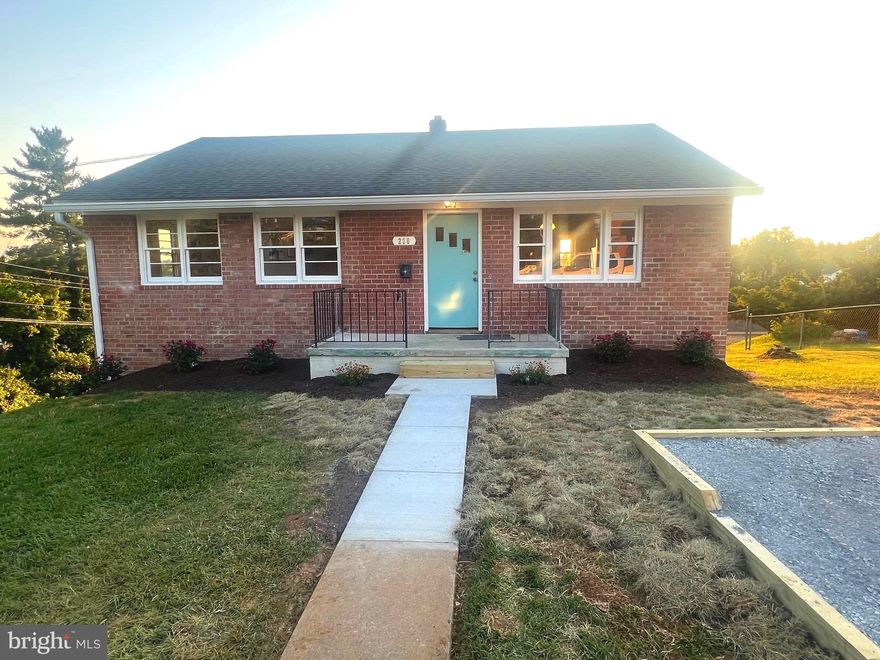 Amazing opportunity.  Updated ALL brick rancher on huge in town lot on dead end street.  Central to everything.  Refinished Hardwood Floors.  Quartz Counter Tops.  New Appliances.  New 200 amp electrical service.  Replaced heat pump. Partially finished lower level with NEW LVP flooring.   Deeded access to rear yard via rear alley.  Opportunity to build shop or out building with secondary access.  This will NOT last long.