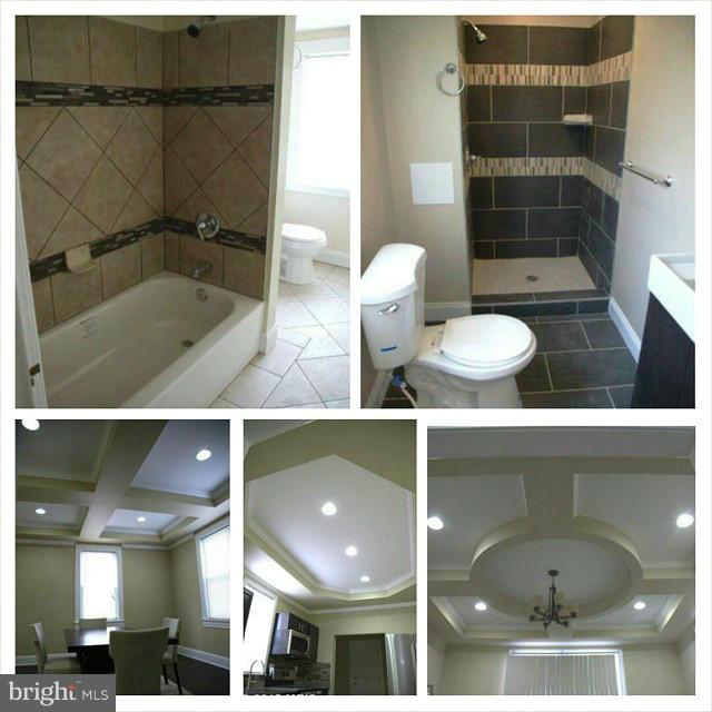 Remodeled 3 bedroom 2.5 full bathroom home w/ Hardwood 1st floor, Living room & Dining room w/ Trey ceilings & Recessed lights. Kitchen w/ granite counter & breakfast bar, SS appliances, & 5 burner stove. Fresh paint, new carpeted upper level & lower finished basement. Covered front porch, large rear deck & back yard. Up to 5% in Seller Help + Home Warranty. Close to 695, 83, SSA, Subway & Library