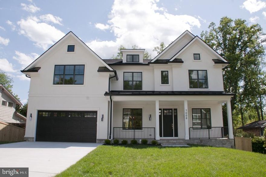 New Constructed Architectural Beauty NOW COMPLETED And Ready For Move-In! 
First OPEN HOUSE SAT and SUNDAY June 6th and 7th. 12pm- 3pm. Professional Staging Coming Soon!!
This spacious home boasts 6,787 sq ft of contemporary finishes —notably larger than comparable new construction in the area—This Close-In Bethesda Home offers 7 bedrooms and 6.5 baths, including a MAIN LEVEL Bedroom with Full Bath. Nationally ranked Walt Whitman HS cluster, PYLE Middle School and just two short blocks to Burning Tree Elementary, Walk children to school, Steps to Metro Bus Direct to Red Line Metro or NW DC, Essential Workers Can Commute During Weather/Snow Emergencies. Sunlit interiors showcase exceptional scale and meticulous craftsmanship throughout: chef's kitchen with oversized island, All Miele Top of The Line Appliances, sophisticated family room with sculptural fireplace, and an expansive primary suite with spa-inspired bath. The finished lower level features a recreation room with recessed LED lighting, custom kitchenette with sink, and LEVEL DAYLIGHT Walk-out access with Gorgeous Stone Patio. Multiple outdoor living spaces include covered SCREENED lounge and Private View Deck Off Main Level. This is a strategic acquisition in one of Southern Montgomery County's most sought-after locations with Three Major Airports within 30-45 minutes., Five Minute Drive to Canal Road Into DC Or Jump the Bridge to Tysons and Dulles Corridor and Reston. Peaceful Setting for Being So Close In To The City, Amy Lane is Surrounded by superior schools, generous proportions with room to grow and storage to handle that growth. A True Forever Home in One of Bethesda's most desired and convenient locations. Blocks to Holton Arms, Landon Prep, Washington Episcopal, Waldorf School and Sidwell Friends...Welcome To 7008 Amy Lane. By Appointment Seven Days A Week. Call Today to Schedule.