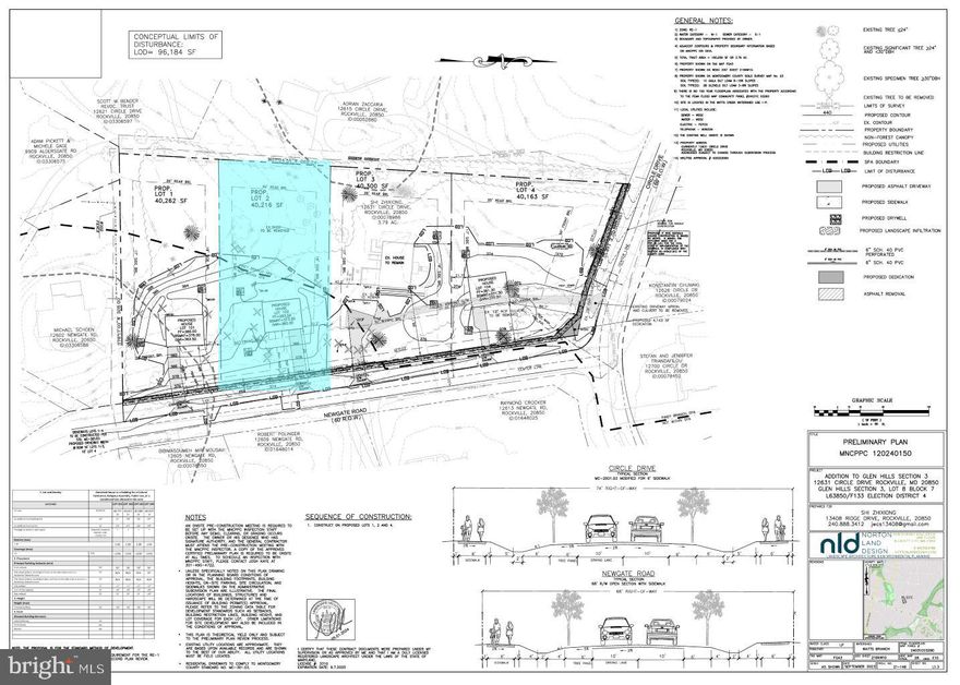 For Sale is Lot 2 of the approved 4 lot subdivision.  This lot is located in a very nice Glen Hills area.  RE1 zoning with area close to an AC (40,216 SQF).  

The projected recordation time frame is between August and September.