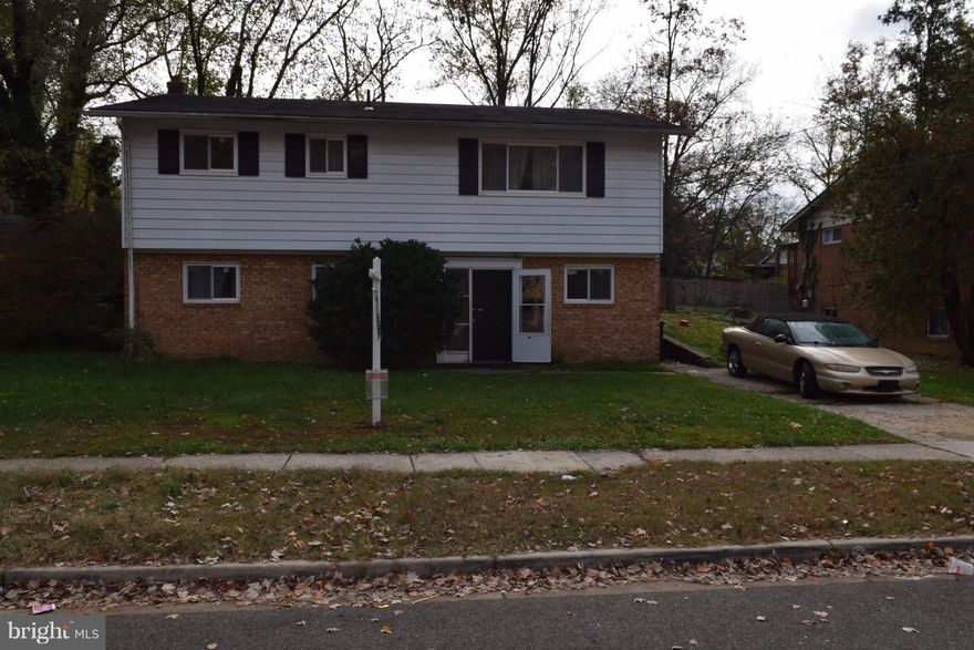 Single family home with 4 bedrooms and 2 full baths.  Updated windows throughout property.  Offering off street parking on private driveway. Fully finished basement with access to the fully fenced rear yard. Property needs work but a great investment. cash or 203K financing needed.  Close to Andrews Air Force Base and easy commute to DC.