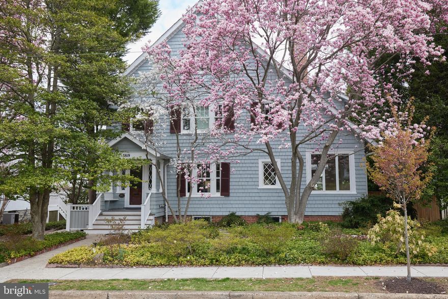 Welcome to 3819 Kanawha St. This classic home exudes timeless charm and elegance and offers the perfect blend of urban convenience and peaceful retreat on one of the prettiest and most sought after streets in Chevy Chase.  The house is surrounded by well-established trees and perennials, offering privacy, shade and no-mow simplicity.  <br>
 <br>
As you enter through the open and welcoming foyer you are greeted by the spacious living room with fireplace. The adjacent formal dining room provides the perfect setting for intimate or large gatherings. A standout feature is the expansive nearly 30-foot sunroom with an impressive wall of windows that flood the space with light. The sunroom opens directly to a generous deck with a cherry tree canopy and a pergola adorned with trumpet vine and wisteria—an idyllic space for outdoor dining, entertaining, or simply enjoying the tranquil environment.  <br>
<br>
The warm and inviting kitchen features a cozy island with seating perfect for casual dining, granite countertops, a large walk-in pantry, and tall windows with picturesque views of the garden. The recently updated powder room is appointed with a unique Vermont cherrywood counter top.  <br>
<br>
The second floor is home to four bedrooms, one with a bright sitting area - ideal for a quiet retreat or a home office.  The primary suite with fireplace boasts a beautifully renovated ensuite bath as well as a sitting room/office space and walk in closet. A second full bath and a convenient washer/dryer are accessed from the central hall.  <br>
<br>
The third floor is a true bonus, offering a stunning one-bedroom, one-bath apartment suite. The expansive living space features vaulted ceilings, a loft area, and skylights that enhance the open, airy feel. The suite includes a full kitchen and abundant storage, making it perfect for an in-law or au pair suite, family room or home office.  <br>
<br>
Ideally located, this Chevy Chase DC gem offers a perfect blend of elegance, comfort, and practicality, with ample space for everyone and a large unfinished basement with a second washer/dryer and additional storage.  <br>
<br>
A driveway offers off street parking and farther back a one car garage with a side door leading to the garden.  <br>
<br>
A short walking distance to shops, restaurants, cinema and transportation options. Enjoy close proximity to both Wisconsin and Connecticut Avenues, and just a short walk to the Friendship Heights Metro station, making commuting a breeze.