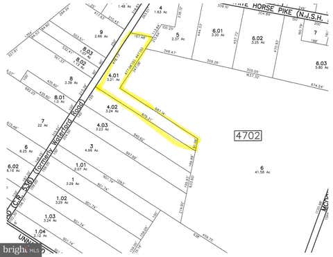Vacant Land For Sale - LOT 4.01 Pump Branch Road<br/> Camden County, WATERFORD WORKS, NJ 08089