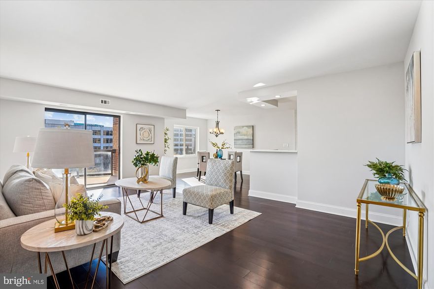 Unit 618 is a spacious one-bedroom, one-bath residence located on the 6th floor of The Rotonda, ideally positioned on one of the building’s most desirable sides with open views facing Tysons Galleria. This fully renovated home offers generous ceiling height, with popcorn ceilings removed to create a clean, modern aesthetic throughout. Morning sunlight fills the unit, making breakfast and everyday living especially enjoyable from this bright, high-floor vantage point.

The thoughtfully renovated kitchen features expansive countertop space, abundant cabinetry, and a large pantry. Ideal for both everyday use and entertaining. A truly rare and highly sought-after feature, the unit includes a private, separate laundry room, the only one of its kind in the building.

The inviting primary bedroom is complemented by an oversized walk-in closet, plus an additional closet and a linen closet conveniently located just outside the bedroom. The layout balances comfort and convenience, with close proximity to all elevators. Major systems have been well maintained, including a Carrier HVAC system replaced during renovation. The home also conveys a dedicated, secured storage unit in the garage.

The Rotonda offers ample parking with two unassigned surface parking spaces per unit and approximately 1,600 unassigned spaces available for residents and guests throughout the community. Building 2 provides the added convenience of parking located both in the front and rear of the building.

Set on 34 gated acres in the heart of Tysons, The Rotonda delivers an exceptional, amenity-rich lifestyle. Residents enjoy a newly renovated community center featuring indoor and outdoor pools, a brand-new fitness center, yoga studio, lounge, office and meeting spaces, and extensive recreational amenities. The location is walkable to premier shopping and dining, the Silver Line Metro, Whole Foods, and offers easy access to I-66, I-495, and downtown Washington, DC.

This turnkey condo must be seen to fully appreciate its space, light, and lifestyle. Welcome home! Don’t miss this incredible opportunity to live in one of Fairfax County’s most sought-after gated communities with unbeatable amenities, location, and school district.