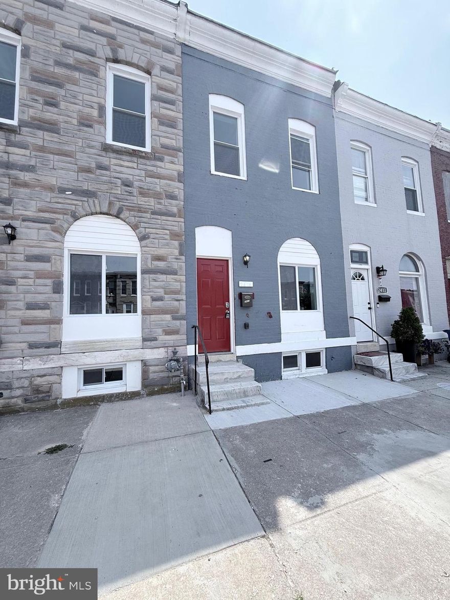 Welcome to your newly renovated home in the heart of East Baltimore! This spacious 4-bedroom, 2-bathroom townhome offers stylish upgrades, generous living space, and an additional finished bonus room in the basement perfect for a home office, gym, playroom, or guest area.

Inside, you'll find a modern kitchen with stainless steel appliances, granite countertops, and custom cabinetry. The open-concept living and dining areas are filled with natural light, making the space feel bright and inviting. Each of the four bedrooms offers plenty of room and closet space, and both full bathrooms have been fully updated with contemporary finishes.

The fully finished basement provides extra living space and includes a flexible bonus room to suit your lifestyle needs. Additional features include in-unit washer and dryer, central heating and cooling, and a fenced backyard ideal for relaxing or entertaining.

This home is located on a quiet block just minutes from Johns Hopkins Hospital, downtown Baltimore, public transportation, parks, and major highways like I-83 and I-95.

Don't miss the chance to make this beautifully updated home yours. Schedule a tour today