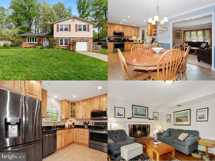 Outstanding home located deep in the cul-de-sac in the sought after neighborhood of Kings Park West. This is one of the largest models so stretch because there is room. Welcome ambiance as you enter to see the spacious living room and inviting dining area which all flow into the kitchen. Enjoy your beautiful backyard through the sliding glass door to your own private deck. Green, and grassy fenced yard plus additional storage in the shed.  A beautiful kitchen with quality cabinets, granite countertops, and recently updated appliances. Looking for a comfortable place to rest? Move upstairs and spot the spacious bedrooms; the primary bedroom in an ensuite with an additional fully undated & beautiful bath in the upper level hall. Enjoy all the entertainment you want in the family room. There's also a fourth bedroom and a full bathroom showing what value a flexible floor plan has to offer. Wait, we're not done - you have an additional rec room on the lowest level with laundry, storage and even room for a home gym. Close distance to Laurel Ridge Elementary School and James W Robinson, Jr. Secondary School, a few minutes away from George Mason University, restaurants, shopping centers, grocery stores, and bus stations. Don't miss Lake Royal with ball fields, trails, and playgrounds. Commuting is made easy with 620, 654, Roberts Rd, & the VRE. This is one you will not want to miss!