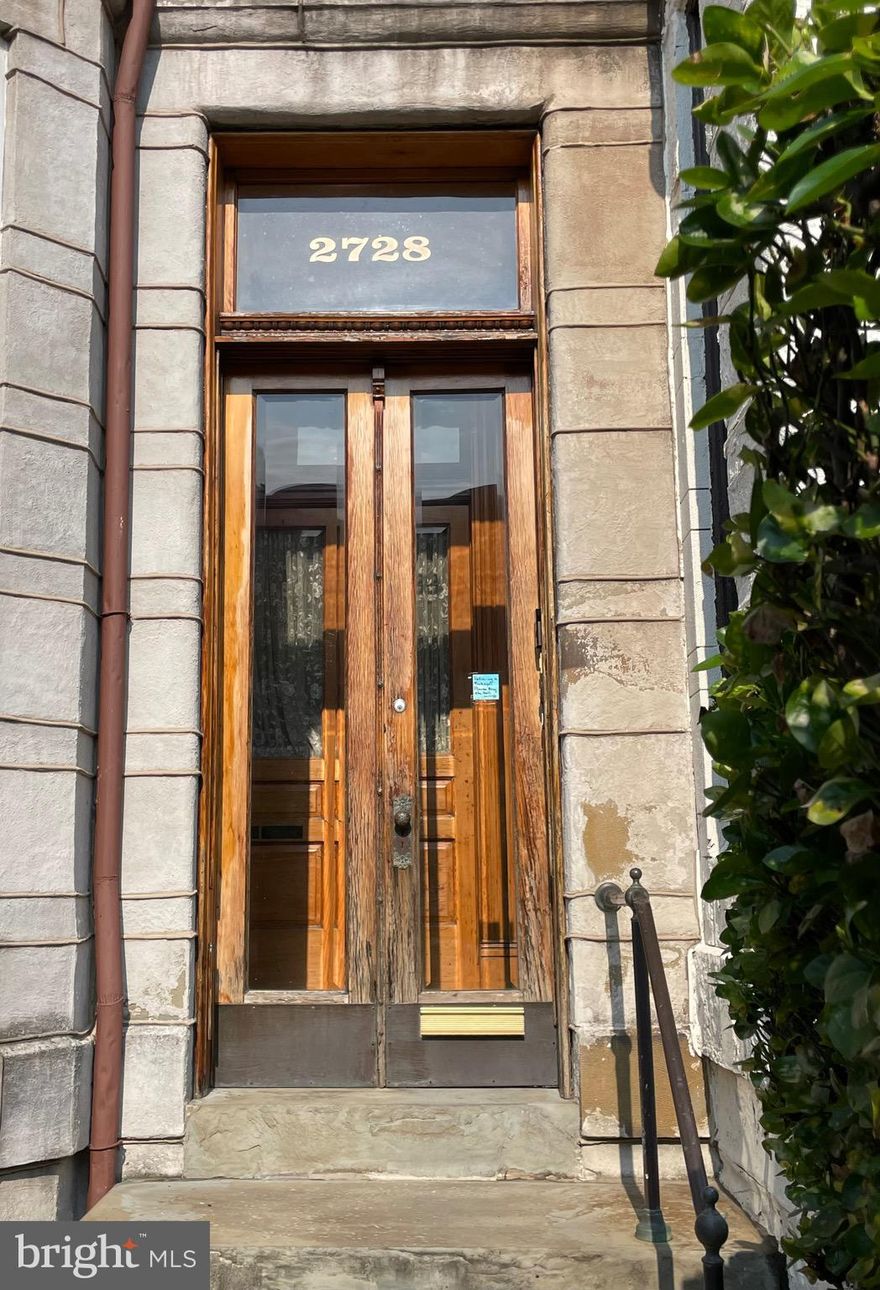 Circa 1897 Charles Village3rd floor flat offers many original details: bay (turret) window, wood floors, mantel, transoms, claw foot tub. Flexible layout features  living room, dining room, galley kitchen, bath & 2 bedrooms. Situated just steps from a Hopkins Shuttle stop. Convenient to Penn Station, JHU Homewood campus, Union Memorial Hospital, shopping, cafes and restaurants. Includes one off-street parking space and free laundry in basement. Available for August 15 move-in.