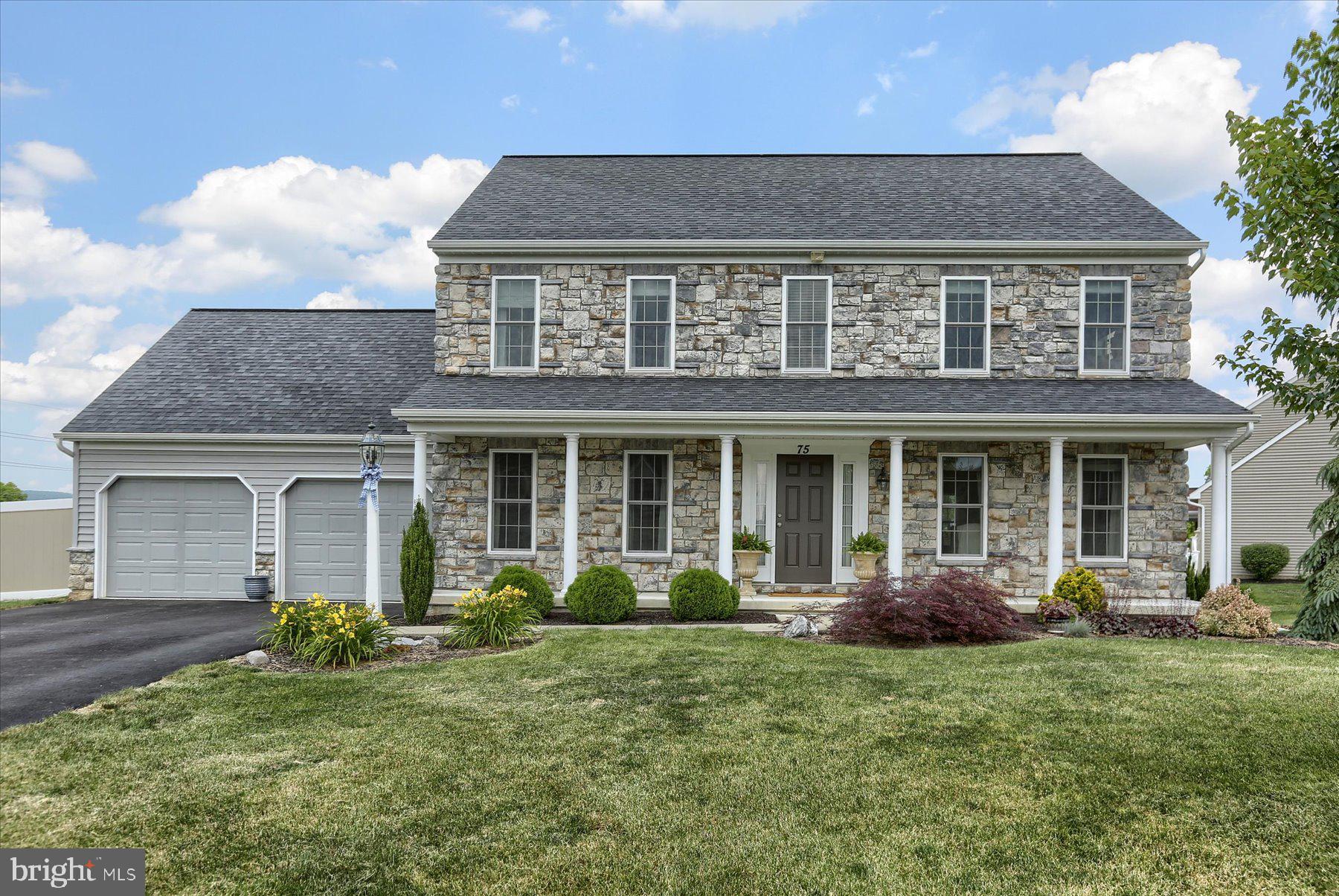 AN OFFER HAS BEEN RECEIVED.  ALL OFFERS ARE DUE AT 5 PM Tuesday, JULY 9.  This beautiful EG Stoltzfus built home shows like new.  Situated on a large corner lot, it has several very recent (May / June) upgrades to delight you.  The entire first level has high quality waterproof Luxury Vinyl Plank flooring that carries a 25 year warranty.  The new GE Cafe 6 burner gas stove is ready for the family chef.  The kitchen has new granite countertops and a new dishwasher. A stone front natural gas fireplace is a focal point of the family room.   The second floor has 4 generously sized bedrooms.  The master bath includes a jetted jacuzzi tub and walk in shower.  Laundry (new washer and gas dryer) on the second floor is always a plus.   Custom roman blinds in all rooms will convey.  The spacious basement has Superior Walls, an 80 Gallon gas hot water tank, sump pump, gas heat and an active radon system.  The back yard is fenced for privacy and has custom hardscaping around the above ground pool  complete with deck and patio ready for your summer enjoyment.  If you are not interested in the pool, the seller will remove it.  All this and only a short walk away from Cumberland Valley Educational Complex.  A walking path a brief distance away takes you safely to the Middle School, Elementary school, and High School.   Conveniently located close to the highways, shopping, restaurants, and entertainment.  Schedule your showing today so you don’t miss out on this beautiful, very well maintained home.  Builders plans attached show total above ground square footage as 2,420.   Schedule your showing of this home today and be settled in before school starts.