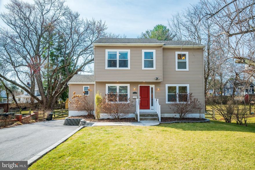 Incredible opportunity  to own a turnkey renovated 4 bed/3.5 bath home conveniently located to major commuting routes and w/in a half mile of restaurants /historic Glyndon yet nestled on a quiet street with no thru traffic. Completely redesigned colonial offers an open floorplan  for todays modern living. Inviting living room with rich hardwood floors opens to dining  room and kitchen. Kitchen boasts white cabinetry, granite counters and full suite of stainless steel appliances to include GAS COOKING! Main level laundry, pantry space and half bath are tastefully updated. Use the main level bedroom (with two closets) as intended or as an additional office space. Upper level primary bedroom offers large walk-in closet, beautiful primary bath with double sinks & jetted tub. Two additional bedrooms upstairs are ample size with a large updated hall bath. Finished lower level features a large rec/flex space for lounging, gaming or exercising. Rear yard is surrounded by fencing for your furry friends to enjoy. Shed and garden beds primed for your summer garden. Enjoy the view from your deck off the kitchen/dining room. Plenty of parking and lovingly landscaped. NO HOA!! Uncommon find!