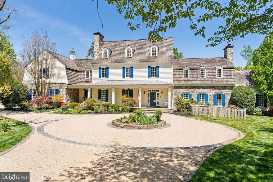 Incredible 5 acre scenic estate in Great Falls sited at the very end of a private road! 16,000+ interior SF including the main house, detached garage and studio, and log cabins. Large swimming pool and built-in outdoor kitchen. The main house features high ceilings, large format rooms, impressive window/door package with gorgeous views of the land, walkout access to the rear deck and garden, and attached garage. The detached 4-car garage includes a studio space with full kitchen and full bath above.