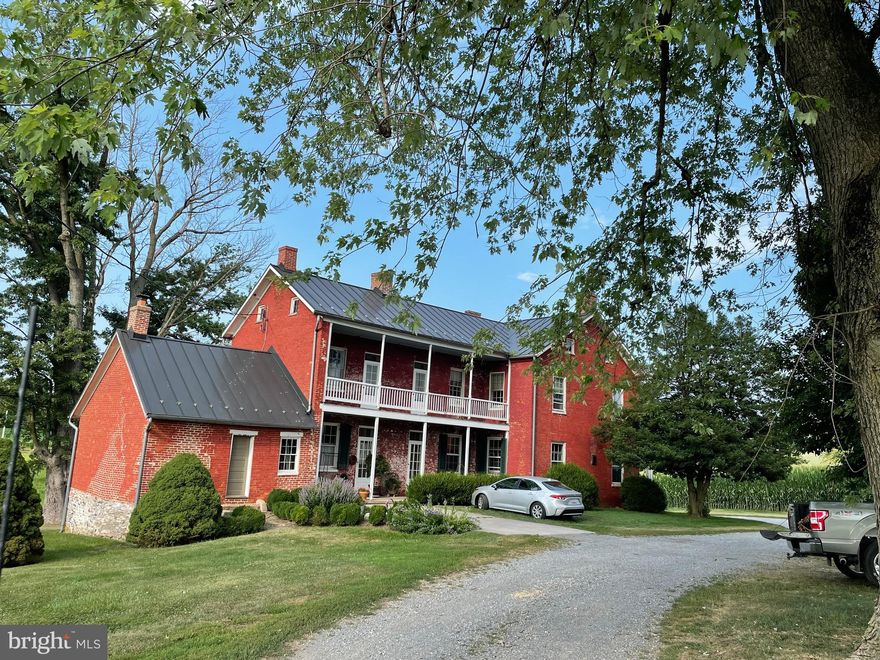 FIRST TIME AVAILABLE to the public in at least 100 years! 167.5 acre farm with stunning views in Middletown, only 7 miles from Frederick, easy drive from Washington DC.  150 tillable acres, currently in crops to local farmer. 2 houses on property. Main house is a classic Maryland all-brick farm house in the Federal-style, built 1890 according to tax records (possibly earlier); 2,720+above grade square feet, with 4 bedrooms, 2.5 baths and classic porches to watch the sunrise and sunset. Main house is leased. Property also includes a tenant house, smoke house and other outbuildings, all in need of renovation. Property retains subdivision rights and is also eligible ag preservation program which pays substantial cash in exchange for the release of development rights. Please see Frederick County letter about subdivision potential in documents in MLS