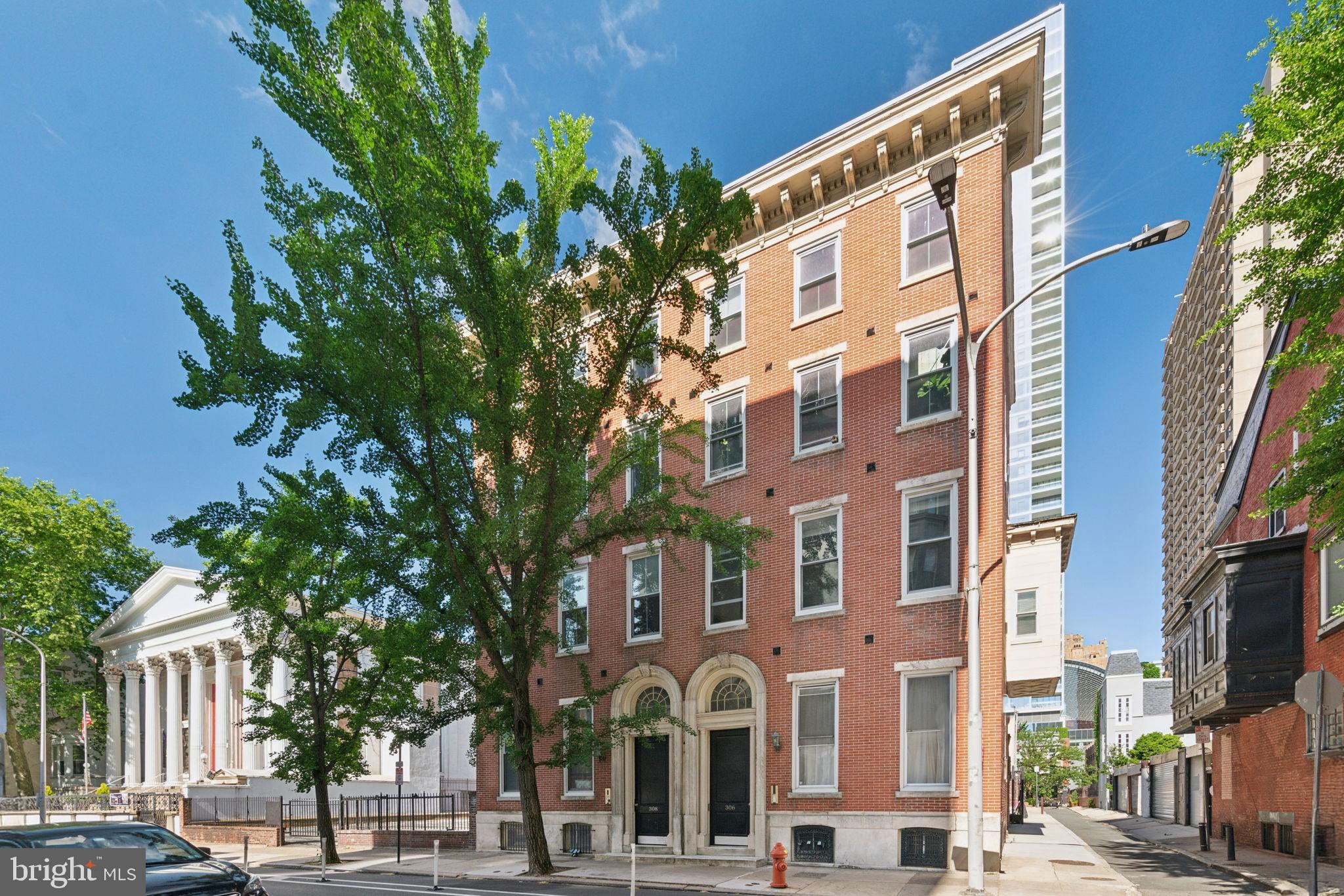Timeless charm and modern conveniences come together in this one-bed, one-bath condo with deeded PARKING. Step inside to find high ceilings, recessed lighting, crown moldings, hardwood floors, and brand new HVAC. Large windows make the space bright and inviting. Cozy up by the wood-burning fireplace and custom built-ins with in-cabinet lighting. The living room is open to the dining area and leads to the upgraded kitchen with a farmhouse sink, stainless steel appliances, granite countertops, and shaker cabinets (also with in-cabinet lighting). The spacious bedroom features ample closet and storage space, a convenient laundry closet with washer/dryer, and an en suite bathroom. With a WalkScore of 99, this condo is just steps from restaurants, cafes, shops, gyms, grocery stores, and all the amenities that Center City, Midtown Village, and Rittenhouse and Washington Squares have to offer. Don’t miss the unique opportunity to live in the heart of the city with parking!