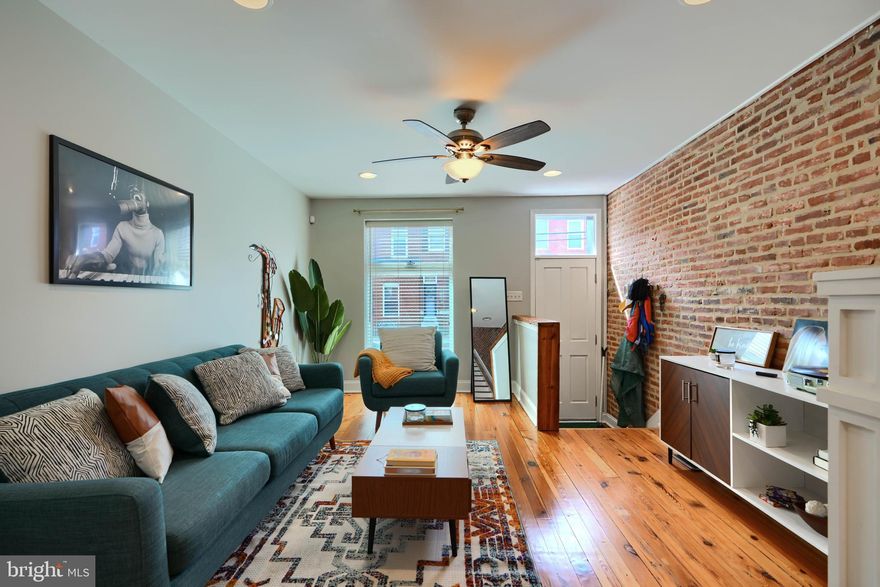 Pride of ownership abounds in this 3 bed 3.5 bath Brewers Hill beauty!   Features include: hardwood floors,  recessed lighting, granite, stainless appliances, a main level 1/2 bath, pantry, and eat in kitchen.  There is also a covered deck off of the 1st floor for endless entertaining possibilities.    Upstairs, you will find original hardwood floors, two spa like baths, ample closet space, and convenient laundry.   The lower level features a full bath, bedroom, and cosy family room.  Last, but certainly not least,  come home to your own private parking pad   All in great proximity to the areas best breweries, shops, 895, 95, and JHH.