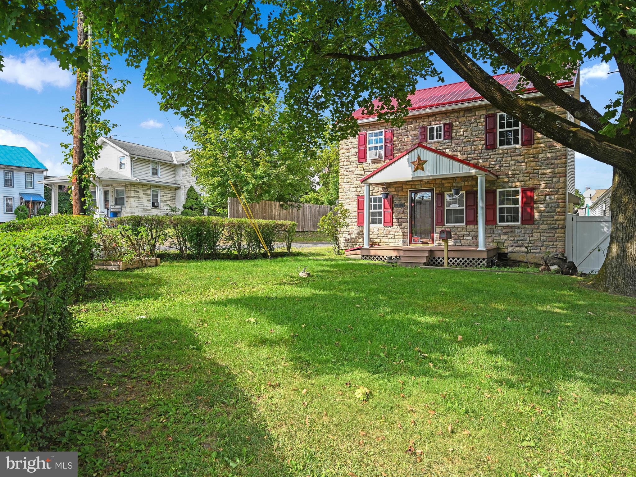 Whether you're looking for a relaxing retreat or a space to entertain, this versatile home has something for everyone. The main floor features an inviting eat-in kitchen, formal dining room, full bathroom with laundry, and a cozy living room complete with a propane fireplace. Upstairs, you'll find three generously sized bedrooms, a second full bathroom, and convenient pull-down attic access for extra storage. Outside, enjoy the spacious yard—perfect for gatherings—as well as a nicely sized garage for parking and/or additional storage needs. Renovated in 2006, this home is ready for your personal touch. For peace of mind, new metal roof installed in 2025 and new water heater in 2024. With a bit of TLC, this home has the potential to truly shine. Don’t miss the opportunity to make this home your own!