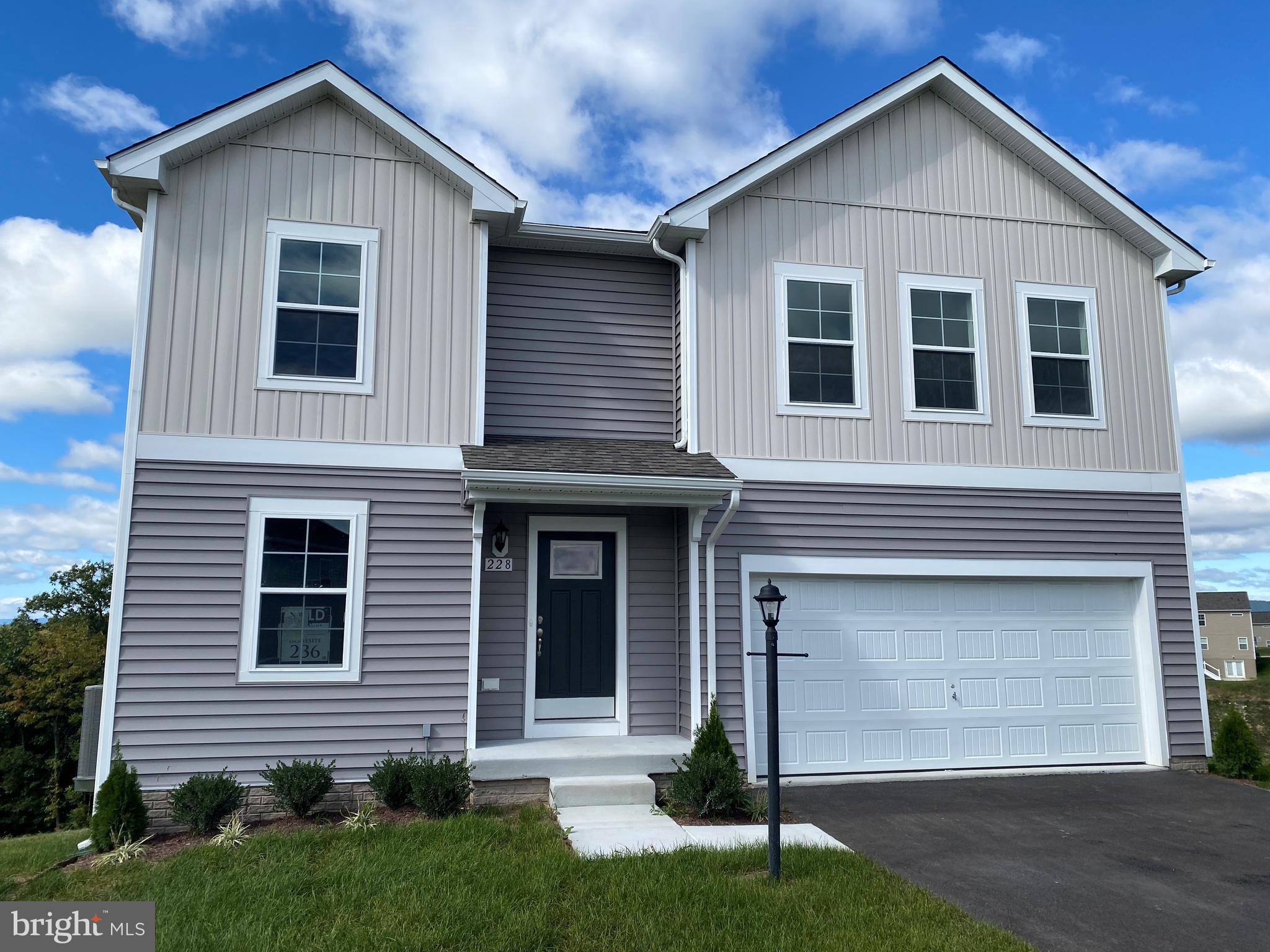 BRAND NEW CONSTRUCTION! HOME READY! MOVE-IN TODAY! Nice home for sure and the tree line with mountain view is wonderful! Won't last long! Pricing includes approx $10K Builder Discount! Closing Cost up to $12K available with use of accepted lender/title co. Morning Dove Estates features a quaint S. Berkeley location w/ tot lot, sidewalks & post lamps. Just minutes to I-81, 11 Miles from downtown Winchester, 12 miles to Hollywood Casino & 24 miles to Loudoun County. *Photos may be of similar floorplan and are for illustrative purposes only*