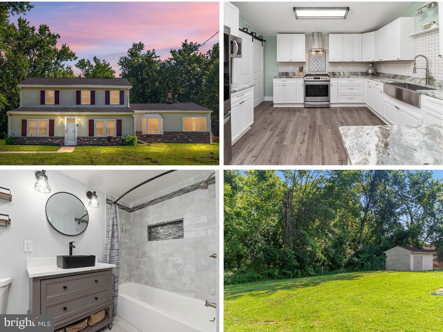 Secluded Charm Meets Modern Luxury—Fully Renovated Home in Linthicum!
Step into nearly 2,400 square feet of beautifully reimagined living space nestled on a generous 1/3-acre lot. This 3-bedroom, 3-bath home has been completely renovated from top to bottom, offering the clean, modern finishes today’s buyers crave—with none of the renovation hassle.

The showstopping kitchen features white shaker cabinetry, gleaming marble countertops, stainless steel appliances, a gas range with hood, walk-in pantry, bar seating, and a skylight that drenches the space in natural light. The open layout flows seamlessly into the living and dining areas, where LVP flooring, an eye-catching wood accent wall, and thoughtful lighting create a warm and inviting ambiance.

Retreat upstairs to plush-carpeted bedrooms or work comfortably from your dedicated home office. All bathrooms boast fresh tile surrounds, updated fixtures, and a designer touch. The mudroom/laundry combo includes a convenient dog-washing station—perfect for pet lovers!

The Home has been thoughtfully updated and upgraded at every turn.  Additional upgrades that cannot be seen include a reverse osmosis water filtration system installed in 2024, providing clean, high-quality drinking water right from the tap.

Situated in a small, tucked-away community, this home offers the rare opportunity to enjoy peace and privacy with surprisingly easy access to major commuter routes, shopping, and dining. Whether you're seeking a quiet retreat or a place to grow just outside the city, this is where both worlds meet.

Don’t miss your chance to own a like-new home in a truly unique setting. Schedule your private tour today—this one is special.