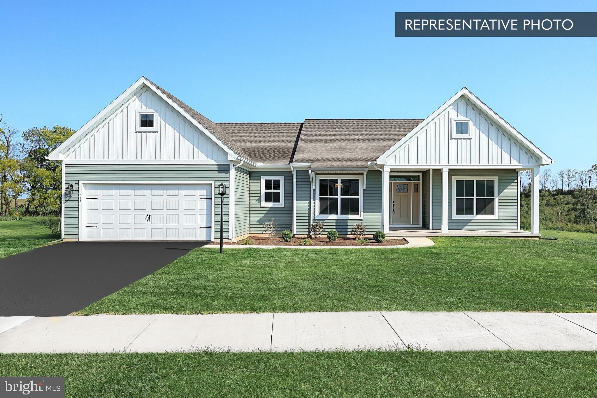 🏡 Customize & save! 50% OFF Options on To Be Built Homes — Up to $20,000 off! 📄 See attached brochure for info.
Welcome to Your New Home! Discover the perfect blend of comfort and convenience with the Georgia Mae floorplan, designed for effortless single-story living. The open layout beautifully connects the kitchen, breakfast area, and family room, creating an inviting space for gatherings and relaxation. Unwind in the serene owner's suite, featuring a generous walk-in closet and a luxurious bathroom complete with a double vanity and a spacious 5-foot shower. With the added convenience of a first-floor laundry room and a large finished basement offering endless possibilities, this home is truly a gem. Plus, enjoy peace of mind with a 10-year warranty included. Don't miss out on this exceptional opportunity!
📢This listing represents a base home plan that can be built in this community. The listed price reflects the base price only and does not include optional upgrades, lot premiums, or additional features, which may be available at an additional cost. Pricing, features, and availability are subject to change without notice.🚧
📸 Photos are of a similar model and may display upgrades not included in the listed price.