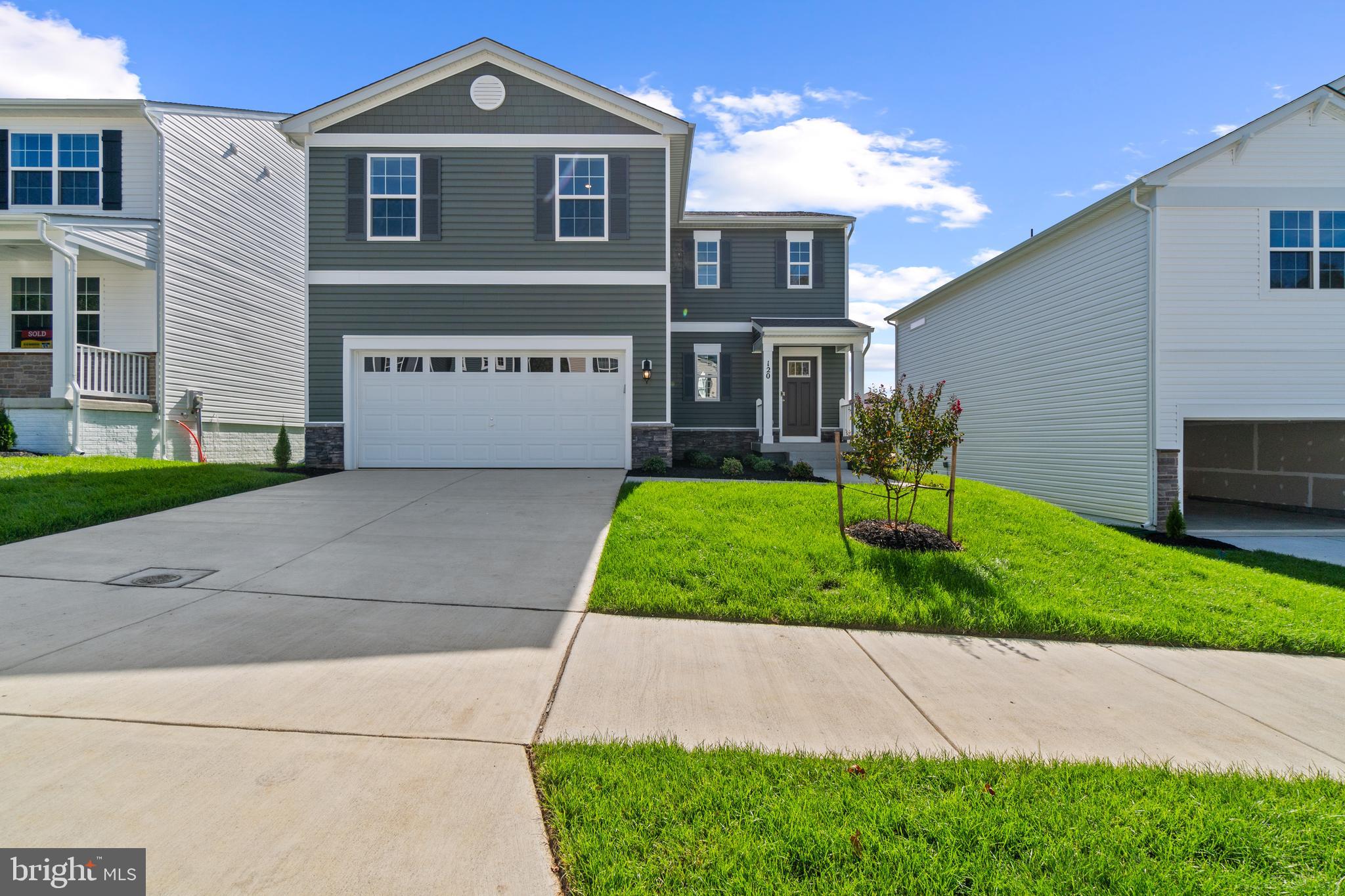 Threaded among stream valleys and mature forest, the highly sought after community of Pinegrove features wooded homesites and will have endless amenities for an active lifestyle. The Hayden floor plan features 5 bedrooms, 3 bathrooms, a flex room, a basement and a two car garage. Past the foyer is the large, open concept living room that flows nicely into the eat-in kitchen that overlooks the casual dining area and a sliding glass door for easy access to the backyard. Offering an abundance of natural light, the welcoming kitchen comes with bright white cabinetry, a granite island with enough room for seating, an impressive walk-in corner pantry and stainless-steel appliances. Upstairs, the owner’s suite is the retreat you have been looking for! The spacious bedroom, ample walk-in closet and oversized owner’s bath with its luxurious shower are all must-see. The entire family will be able to have their own space with the four additional large bedrooms, a loft, a finished rec room, and customizable flex space. The laundry room is centrally located upstairs. This home is also equipped with smart home technology, featuring a keyless entry, Skybell (video doorbell), programmable thermostat to adjust your temperature from your smartphone and much more. Commuting and traveling is made easy with close-proximity to Routes 301 and 6. This lifestyle driven community is just minutes from the St. Charles Towne Center with shopping and restaurants close by.