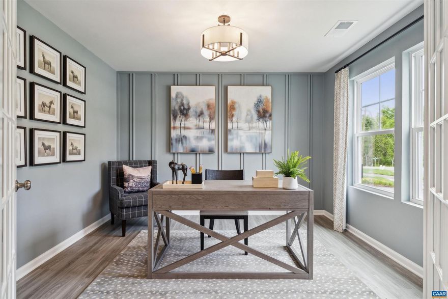 Welcome to The Melrose, under construction for a September 2026 move-in, the perfect home for those looking for space and comfort. This is a RARE opportunity for a private lot at the end of a cul-de-sac and it won?t last long. The main level features a spacious kitchen with an island in an open concept living space overlooking the dining and family room. Need a quiet space to work or study? The flex room can be easily transformed into a private study or office. When it's time to retreat for the night, all 4 bedrooms are conveniently located on the upper level, each with a sizeable walk-in closet. The bedroom-level laundry room also makes laundry days a breeze. Stanley Martin at Creekside is Greene County?s Newest and Best-Priced Amenity-Filled Community. This vibrant new neighborhood offers 2 pools, a clubhouse with fitness center, pickleball courts, playground, walking trails, and more all surrounded with stunning Mountain views. Located just off Route 29 north just minutes from Charlottesville and UVA. Schedule your appointment today to lock in an extra $17,500 in closing cost savings! *Photos are of a similar model home. Call today to learn more about our special fall incentives