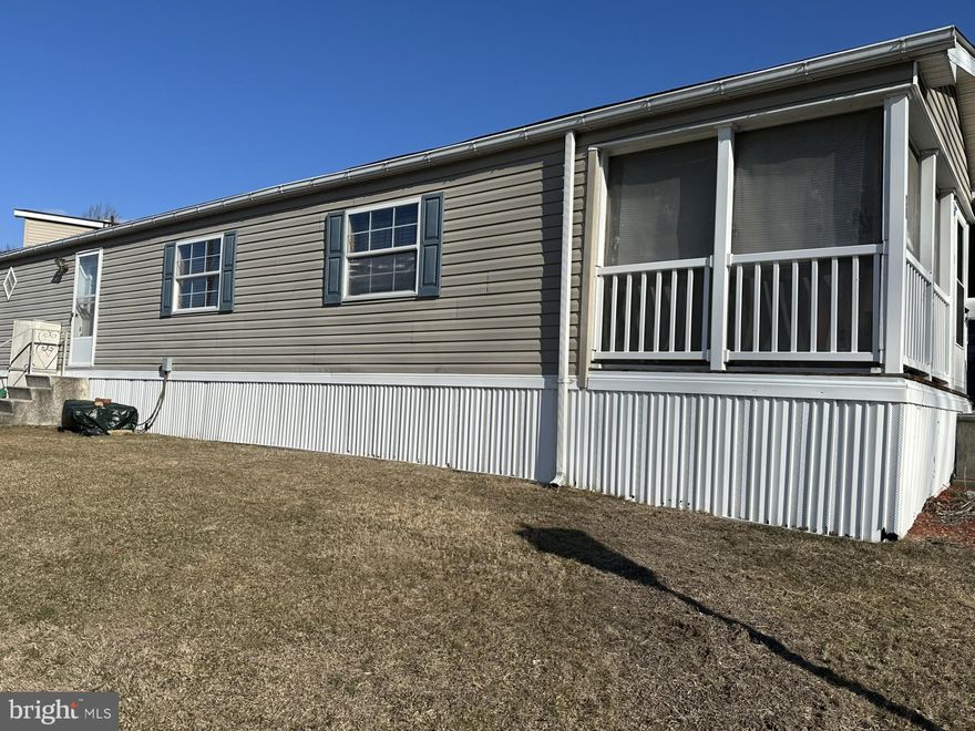 This well cared for 2BR 1 BA property is located in Urban Acres, a well maintained 55+ community.  Enter the property from a new storm door to a 14x18 screened porch.  Relax in a spacious 14x18 living room with ample afternoon sunlight, Enjoy the eat in kitchen and breakfast bar. Plenty of cabinets and storage space is available in this kitchen. Dishwasher and all other appliances remain with the property (newer oven/stove). Washer and dryer included with the property. Main bedroom is 11x11 with an additional 2nd bedroom.  A 12x12 shed is located on the property for additional storage. The home is heated with forced air propane heat and features central a/c, The furnace has been serviced annually by Bernville Fuels. The rent includes water, sewer, trash and snow removal.  Community clubhouse available. On-street parking. Pets allowed (restriction under 20 lbs. fee applies)
Property is sold as-is condition, Immediate possession. Listing Agent is related to Seller.