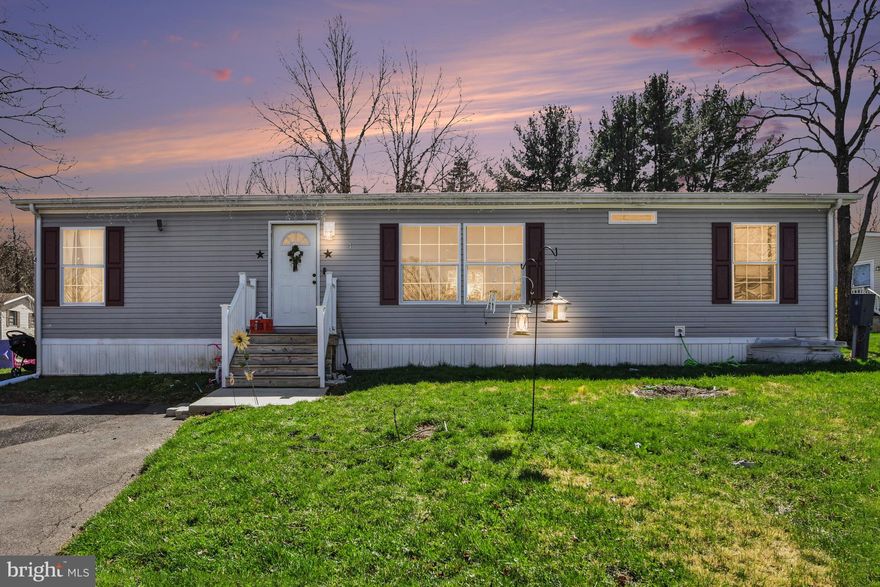 Welcome to 4 Gaslight Place, located in the desirable Melody Lakes Community in Quakertown—where convenience meets lifestyle.

Investor Special! This spacious double-wide manufactured home is being sold as-is, offering a fantastic opportunity for investors or buyers looking to add value and make it their own.

Featuring easy one-story living with an open floor plan designed for both comfort and functionality, this home includes 3 bedrooms and 2 full bathrooms—providing a solid layout with great potential.

The main living area flows seamlessly into a combined dining and living space, creating an ideal setup for everyday living or entertaining. The kitchen features granite countertops, a center island for additional prep space, and stainless steel appliances.

Additional highlights include in-unit laundry hookups and a private storage shed for added convenience.

Melody Lakes Community offers a variety of amenities including snow removal, common area maintenance, a community pool, golf course, fishing ponds, and more.

If you're looking for a value-add opportunity in a community with great amenities, this is one you won’t want to miss.