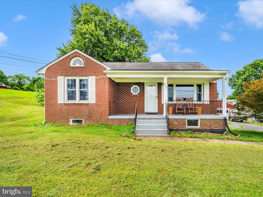 Charming Country Retreat with Scenic Views & Unique Outdoor Living!
Welcome to this beautiful red brick 2-bedroom, 1.5-bath home nestled in a peaceful country setting. Enjoy serene mornings and breathtaking views from the spacious front porch. Inside, you'll find hardwood floors throughout the main living areas, with easy-care vinyl flooring in the kitchen. The home offers a one-car attached garage and an additional 2-car detached garage for all your storage or workshop needs.
Step out back to your own private oasis featuring a rooftop deck (25x14) perfect for relaxing or entertaining, complete with a large covered area below that includes a  masonry fireplace. The  backyard includes a charming chicken coop and ample space to garden or play.
Full unfinished walk-out basement offers potential for additional living space. Major updates include HVAC (2019), roof (2013), and energy-efficient Andersen windows throughout. A rare find combining comfort, privacy, and functionality—don't miss this unique opportunity!