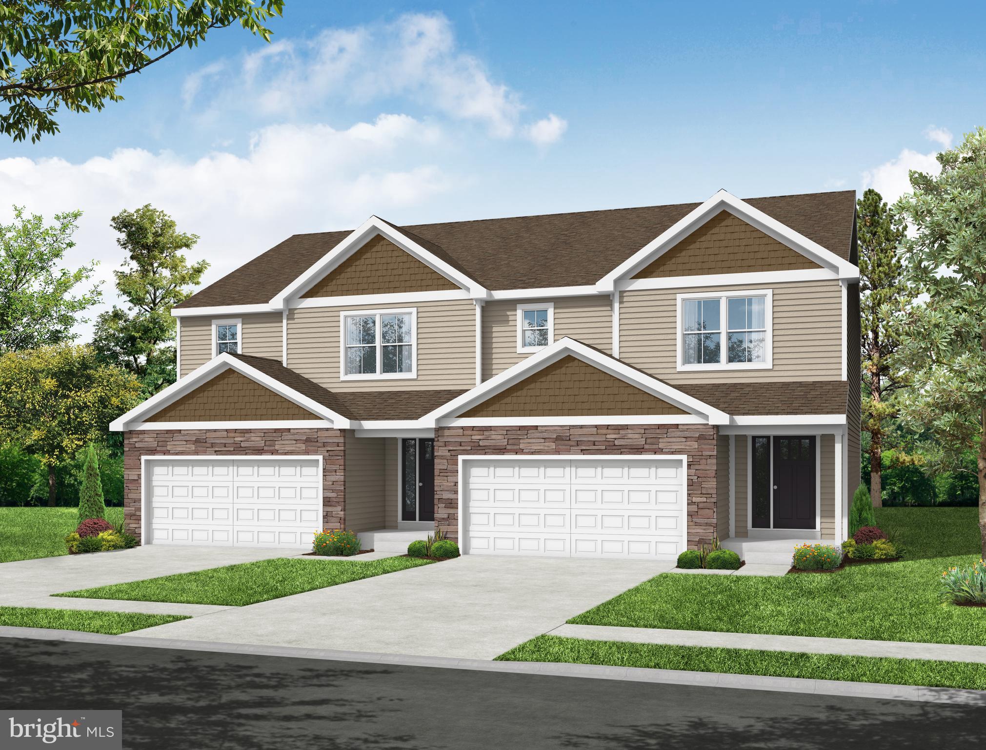 Rarely offered CORNER LOT! Modern semi-detached Chestnut II design with walk-out basement and 2-car garage! Step into an inviting foyer leading to an expansive great room seamlessly connected to a dining area with slider door access to the rear deck, perfect for indoor-outdoor living. The kitchen features grey cabinets, elegant granite countertops, and subway tile backsplash, all enhanced by ample lighting that creates a warm and inviting atmosphere. The spacious great room offers many possibilities, while the dining area, complete with a slider door, seamlessly connects to the rear deck! The convenience of a two-car garage leads directly into the laundry room and kitchen. Upstairs, the primary suite is complete with a large walk-in closet and a full bath featuring a double vanity. Two additional bedrooms offer flexibility for guests, a home office, or growing family needs, accompanied by an additional hall bathroom. Take advantage of this exceptional opportunity to make this beautifully designed home yours!