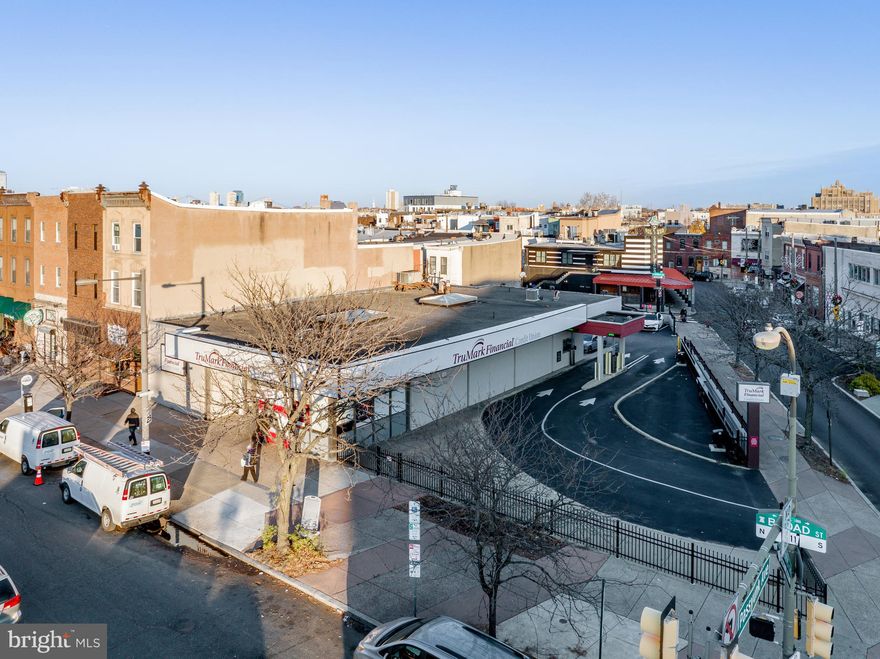 Fully-leased bank branch with drive-thru in South Philadelphia on Broad Street. Tremendous long-term development potential. Inquire with listing agent for more details!