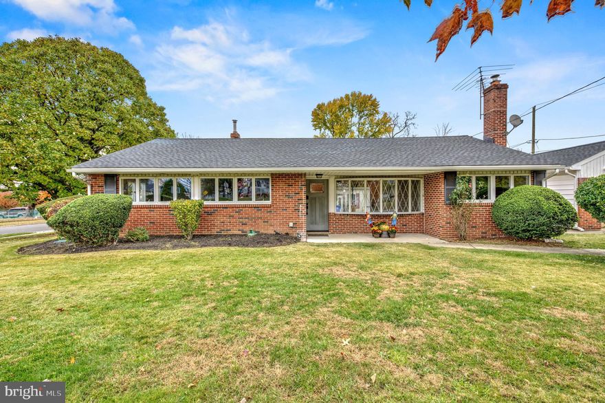 We're thrilled to welcome you to Bensalem Township! This charming ranch home has been lovingly cared for over the years by its owners.  Enjoy a spacious corner lot with a lovely brick front exterior, a sunroom, and a one-car garage! With a newer roof (2023) and updated laminate floors throughout and fresh paint (2025), it's ready for you to move right in. The kitchen (2025) shines with new countertops, white cabinets, white subway title backsplash, deep stainless steel sink, modern pre-rinse spring pulldown stainless steel faucet, sleek door handles, stainless steel appliances, and lots of natural light from the large window! 

The cozy living room boasts a large bay window. The dining area has an updated overhead light fixture  and sliding glass doors that lead you to the backyard and side-yard oasis with a pool (sold as-is) and a paver patio, perfect for summer fun! 

The den has a beautiful floor to ceiling Stone fire place to warm those cold winter nights. You can access the laundry room and updated half bath from the den;  sleek gray vanity, 12x24 tiled floors and modern LED Lighted Mirror will wow you. 

This home features three freshly painted bedrooms and an updated full bathroom made with modern LED Lighted Mirror, Gray vanity and 12 x24 floor tiles 2025. 

Don’t wait too long because this gem won’t last! Schedule your showing today!