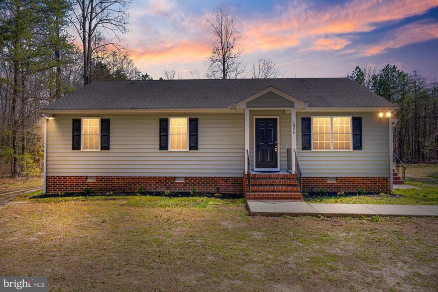 ****OPNE HOUSE CANCELLED DUE TO ACCEPTED CONTRACT****Welcome home to peace and tranquility.   This oasis is situated on 5+ acres which backs to trees.  Sit out on the deck, start the grill and watch the wildlife and listen to the birds.  Walk into this lovely home and you will automatically see the gleaming hardwood floors and fresh paint throughout.   Family Room offers a vaulted ceiling and gas fireplace for those cozy nights.  Updated kitchen with stainless package including a double oven.   Three large size bedrooms with nice sized closets and two full baths.  Laundry/Mud Room with separate entrance.  Loads of windows for lots of natural lighting.  HVAC only three months old.  Just a handful of minutes to the Richmond area, close to I-95 and Route 301.  USDA qualified area.