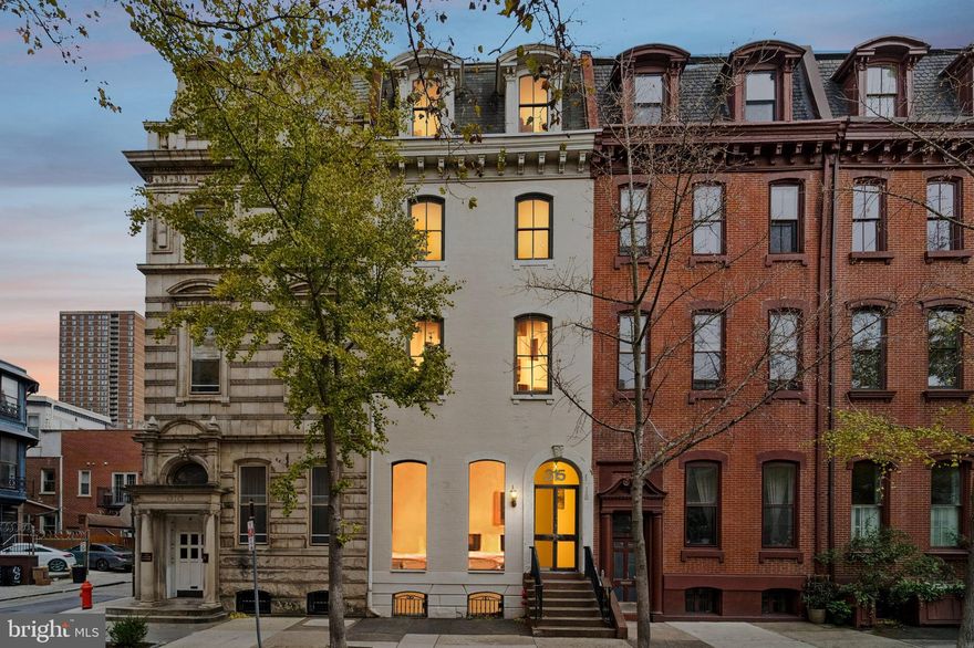 Just two blocks from Rittenhouse Square and steps to the PATCO station at 16th & Locust, 315 S 17th Street offers an extraordinary opportunity to create a fully customized residence in one of Philadelphia’s most prestigious neighborhoods or to convert a grand historic building into multiple high-demand apartments or condos. This stately, Historic Register property features a quintessential Rittenhouse façade, two-car parking, an accessible rear ramp, a fire escape, and an up-to-date fire alarm system, with a recently expired sprinkler certification. Inside, the layout already includes half baths and kitchenettes on almost all levels, plus five existing heating and cooling zones, offering tremendous flexibility for a luxury single home, multi-unit configuration, or hybrid owner-occupant scenario. Formerly approved for commercial use, the property invites creative redevelopment—live in a large three-bedroom, two-bath unit while renting additional units to offset your mortgage, or convert the entire building into premium rentals or condos with the added revenue potential of separately rented parking. All of this comes with unmatched convenience: a 10-minute walk to Suburban Station, an 8-minute drive to 30th Street, and just 22 minutes to the airport, placing the best of Center City living and commuter access right at your doorstep.