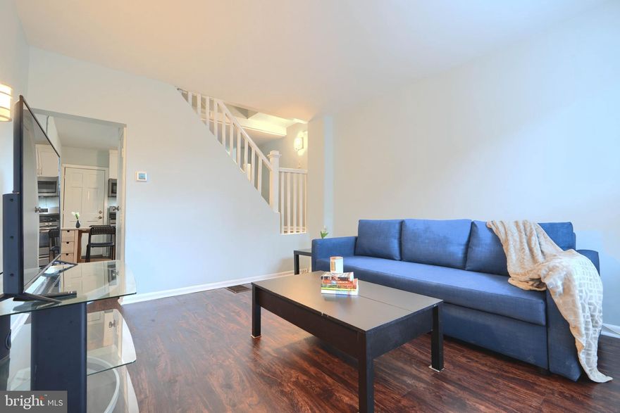 *** 2BEDROOM / 1 BATH END GROUP TOWNHOME ******WELCOME HOME to THIS COZY end-unit townhome nestled in the heart of Highlandtown***Step inside and be greeted by brand NEW LUXURY VINYL FLOORING that flows seamlessly throughout. The First Level offers a Bright & Roomy Living Room w/ lots of natural light. The kitchen, complete with QUARTZ COUNTERTOPS and STAINLESS STEEL APPLIANCES, makes cooking a joy. On the Second Level, enjoy the convenience of a RENOVATED FULL BATH w/ Tub Shower, a Spacious Bedroom w/ ceiling fan and the flexibility of a Second Bedroom or BONUS ROOM – perfect for a HOME OFFICE or a personal WORKOUT SPACE. Unwind on your PRIVATE PATIO or head down to the walkout basement with plenty of storage space and convenient laundry area. (Additional 13x11 covered storage located in the rear of the home) Plus, with a tankless water heater and a brand new HVAC system installed in 2021, you'll enjoy modern comfort and efficiency year-round. This 1 bedroom plus bonus room gem is ready for you to move in and start enjoying the best of city life! Located with EASY ACCESS to 695, 95, & 895, Conveniently Located Near BayView Hospital, Johns Hopkins Hospital, Canton Waterfront Park, Patterson Park, Shopping, Restaurants, Canton Crossing & all the LOCAL Shops & Eateries. *** DON’T MISS THIS!!! *** Furniture is also available for purchase****