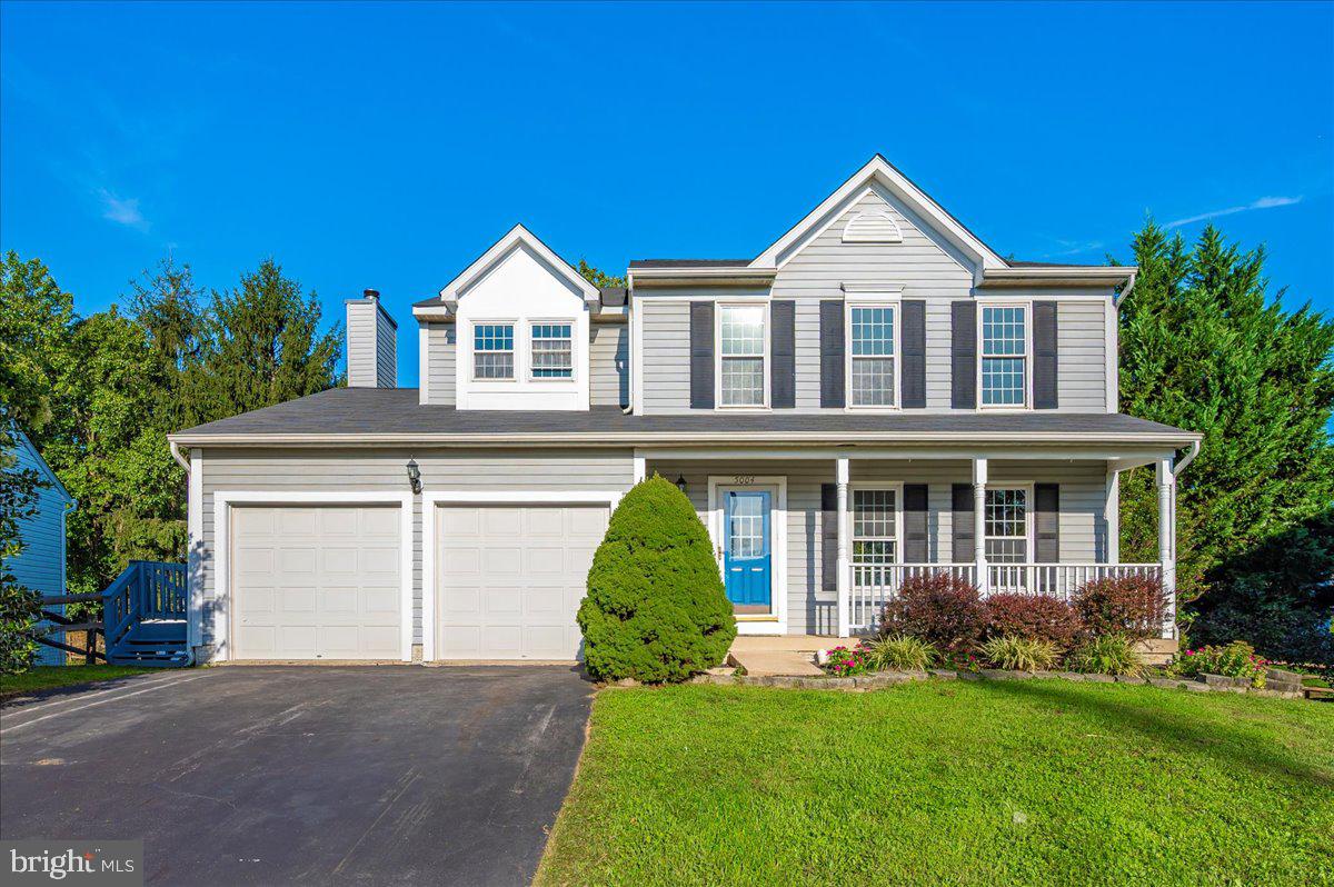 Welcome Home!  This 3 Bedroom,  2.5 Bath home has been freshly painted throughout.  This home shines  with new carpet upstairs and new hardwood flooring in the kitchen, hall, half bath, and foyer. Recent upgrades include a new HVAC system, plus a newer roof and windows for added peace of mind. The finished walkout basement features brand-new LVP flooring, providing a flexible space for entertaining or relaxing. Enjoy outdoor living on the freshly painted deck and patio, perfect for gatherings or quiet evenings.  Conveniently located near schools, shopping, dining, and commuter routes, this home offers comfort and accessibility in one package.