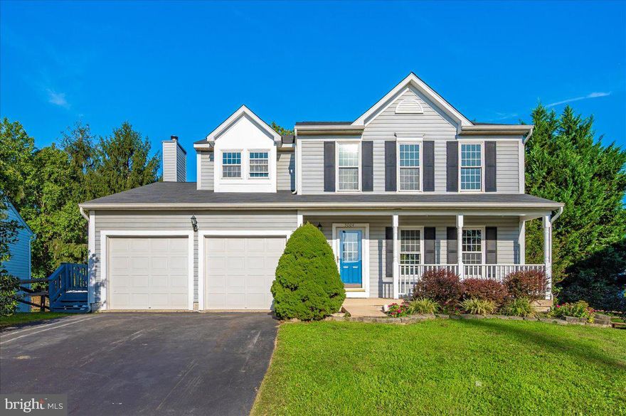 Welcome Home!  This 3 Bedroom,  2.5 Bath home has been freshly painted throughout.  This home shines  with new carpet upstairs and new hardwood flooring in the kitchen, hall, half bath, and foyer. Recent upgrades include a new HVAC system, plus a newer roof and windows for added peace of mind. The finished walkout basement features brand-new LVP flooring, providing a flexible space for entertaining or relaxing. Enjoy outdoor living on the freshly painted deck and patio, perfect for gatherings or quiet evenings.  Conveniently located near schools, shopping, dining, and commuter routes, this home offers comfort and accessibility in one package.