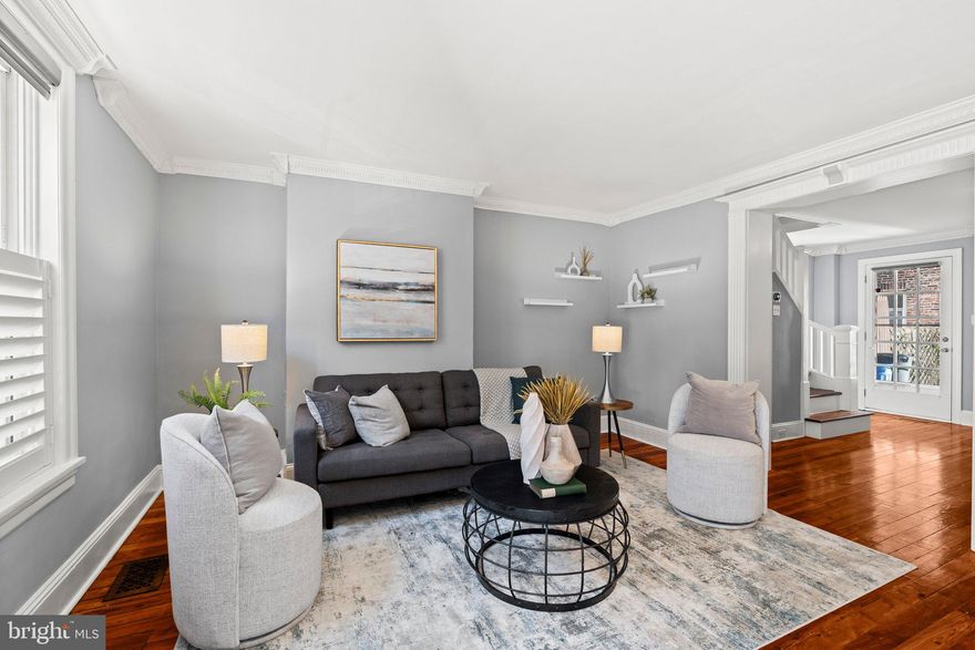 Welcome to 752 North Ringgold Street, your slice of Fairmount charm!  This delightful 3BR, 2BA three-story home offers an inviting living space, perfect for those who crave both comfort and convenience. Step inside to discover a bright and airy layout where you'll find lots of updates and architectural details including beautifully redone hardwood floors throughout, crown moldings and gorgeous built-ins.  LR, DR and kitchen complete the first floor.  The finished basement provides additional living space for relaxing, entertaining and overnight guests with full bath and laundry.  The 2nd floor is comprised of 2BRs and 1 full BA.  There is a spacious 3 floor bedroom with high ceilings currently being used as an office/den. Don't forget the private and spacious patio located off of the dining room - perfect for those warmer months. 

Location is everything, and this home delivers! Enjoy easy access to Amtrak for those quick commutes to NYC. For those who love a bit of culture and history, you're in luck—you're just a stone's throw from the Art Museum, Eastern State Penitentiary, and a host of other tourist attractions. If nature is more your speed, explore nearby parks like Lemon Hill and Boathouse Row.

Foodies and coffee lovers will feel right at home with an array of excellent restaurants such as Fig, Musette, Bad Brother, and aMano, all within reach. Plus, you'll find a variety of charming coffee shops and classic Irish pubs just a couple of blocks away, no matter which direction you choose to wander.

Don't miss out on this gem—it's more than a home; it's a lifestyle. Come see for yourself and imagine the possibilities!