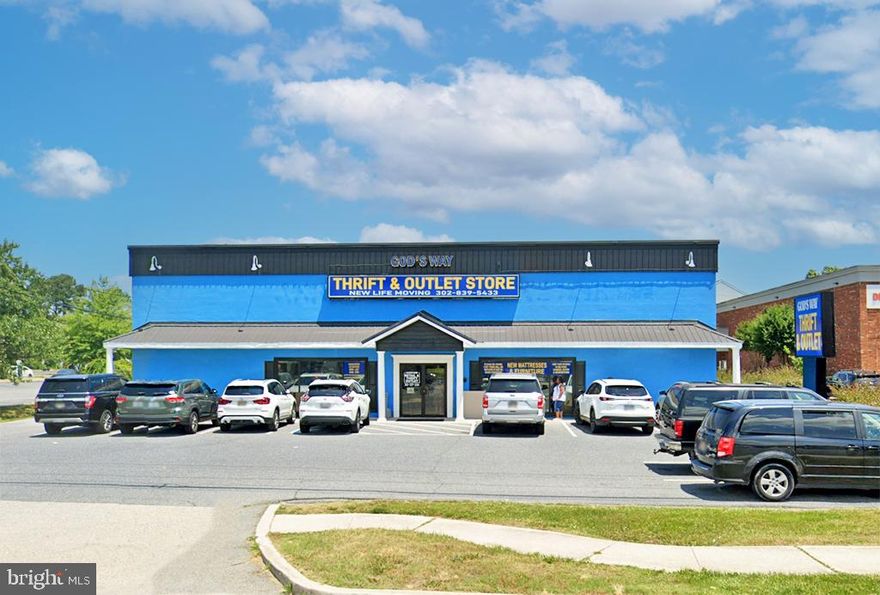 Prime freestanding building located in the heart of the Delaware Beaches, fronting Coastal Highway.  This iconic +/-.64ac commercial property is nestled between Outback Steakhouse and CVS Pharmacy at the Sea Blossom Blvd light. The property currently houses a +/-6,000sf retail/warehouse building (+/-75'x80' with 16-20' ceiling height) with a second building containing two second floor apartments with storage underneath in the rear.  The building is currently leased to God's Way, please do not approach tenant.  The property has DelDOT approved ingress/egress off of Coastal Highway and a REA in place/recorded for access onto Sea Blossom Blvd in the rear.  The property is within Sussex County and serviced by public water and sewer.  Excellent opportunity to be an owner/user of a fantastic piece of real estate in a booming market.