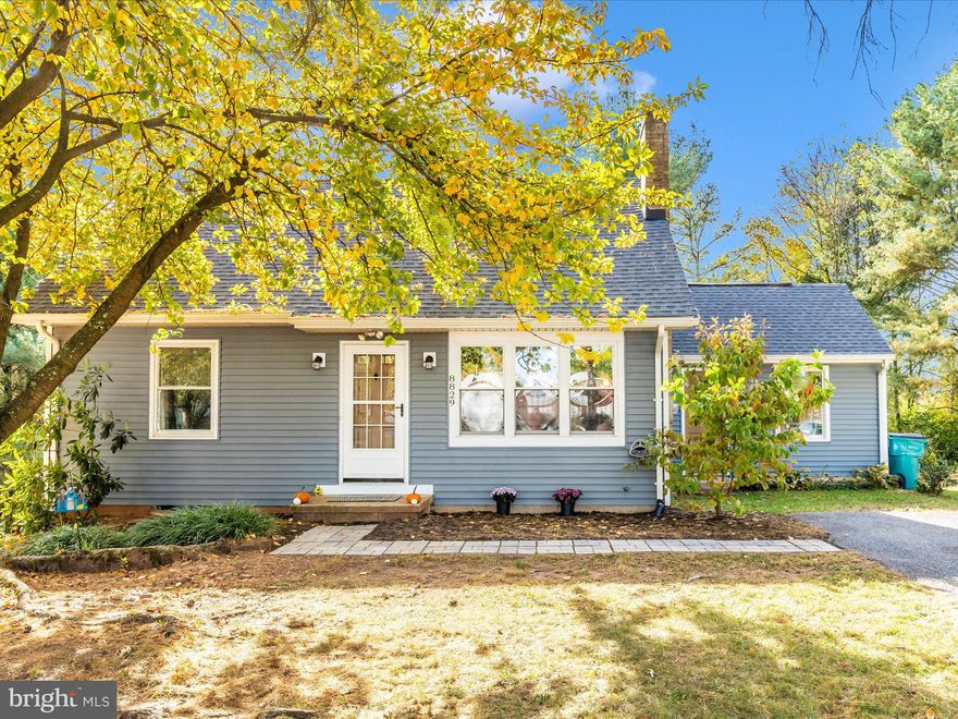Welcome to 8829 Orndorff Road . This charming 4-bedroom, 2-bath Cape Cod sits on over an acre. The kitchen was refreshed in 2022 with new countertops, flooring, backsplash, an amazing farmhouse sink, faucet, disposal, oven, and vent hood. A new dishwasher was added in 2024, and the water heater was just replaced in 2025. Both the oil burner and A/C unit were professionally cleaned and serviced in 2025, and the septic system was pumped the same year. Additional recent upgrades include a new roof, new siding, new gutters, and new chimney vent cover (2023), new upstairs bathroom flooring (2023), and fresh interior paint (2025). The main living area features hardwood floors, a living room and an eat-in kitchen.  There are also two bedrooms and a full bathroom to finish off the level.  The upper floor has 2 bedrooms and 1 full bathroom as well.  The unfinished basement with a walk-out offers future expansion potential. Enjoy the quiet surroundings and scenic views from the spacious yard which is perfect for gardening, gatherings, or simply relaxing.  The riding mower (purchased in 2023 and serviced in 2025) is included with the sale to make maintaining the property easy. Tucked away on a quiet road but super close to route 15 and all the area has to offer, this home is move-in ready.  Don't wait, schedule your tour today!