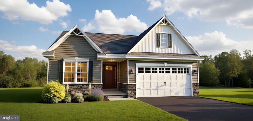 Visit our 55+ community of The Preserve at Robinson Farm, The Villas.   The Lakeland II is a ranch style home with pizzazz and unlike old style ranch homes of the past, this floor plan is exciting and glamorous. The foyer welcomes you in, passing two large bedrooms leading to an amazing kitchen boasting granite with abundant cabinets and a 6' kitchen island workspace that includes an overhang for bar stools. The cafe offers additional dining space.  The generous family room awaits you with an open,  airy feeling and add a fireplace for additional warmth. When spring and summer arrive, a covered patio awaits for entertaining. The owner's bedroom is a sanctuary of peaceful rest along with a large bath with tiled floor equipped with double sinks and an ample tiled shower with a sizeable walk in closet.  Lawn service and Clubhouse included!   The builder has a tremendous reputation for excellence and 40+ years of building experience with a proven track record of success. (This is a TO BE BUILT home, photos may be of a similar or decorated model home.) Lot premiums may apply.  A bonus partially finished basement is included if this home is built to order! Photos may be of a similar or decorated model home.