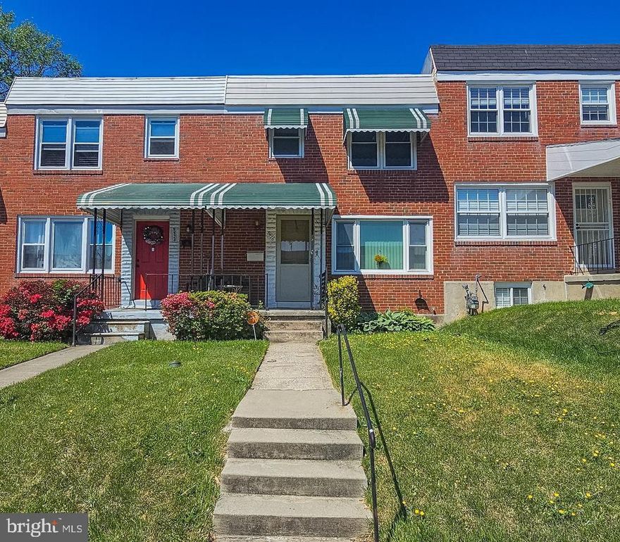 List price is Opening Bid at The Online Only Auction Sale to Be Held on The Auctioneers Website – Bidding begins Friday, May 22 at 11:00AM & ends Wedneday, May 27th at 11:00 AM. Exceptional Opportunity! Brick Porchfront Rowhome in the Desirable Cedonia Neighborhood of Baltimore City. The main level features a spacious living room, dining room, and kitchen with access to a large rear deck and fenced backyard. The upper level includes 3 bedrooms and 1 full bathroom. The finished lower level offers a recreation room, laundry room, storage room, half bath, and a hurricane door with walk-up steps to the backyard. Additional features include replacement windows throughout and a rear parking pad. Conveniently located near shopping, dining, parks, schools, and major commuter routes.