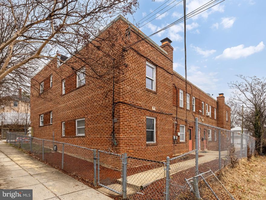 An exceptional opportunity to acquire a four-unit multifamily property in Northeast D.C., offering immediate income with meaningful value moving forward. One unit is now vacant, creating an ideal scenario for an owner-occupant to move in while continuing to generate rental income from the remaining three units or to lease the vacant unit and further strengthen the current rent roll. This solid all-brick building consists of four well-proportioned one-bedroom, one-bathroom apartments. The in-place rent roll reflects steady performance. For investors, the property presents a clear value-add opportunity to enhance rents and drive long-term returns. The straightforward unit mix makes it accessible for both seasoned investors and those entering the multifamily market.

Perfectly positioned near Deanwood Metro, major commuter routes, and an area experiencing ongoing redevelopment, this opportunity offers stability today with strong upside potential ahead. Offered as-is and competitively priced, 825 48th Place NE stands out as a compelling opportunity in an evolving D.C. submarket. Whether you’re expanding your portfolio, exploring a live-in investment strategy, or pursuing a 1031 exchange replacement, 825 48th Place NE delivers a reliable, income-producing opportunity with long-term growth potential in one of the city’s most dynamic neighborhoods.