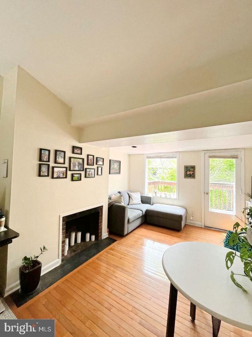 This sunny 1-bedroom, 1-bath apartment is located on a quiet, tree-lined street and features hardwood floors, central air and heat, and a spacious bedroom with a large closet. It includes a washer/dryer combo, a lofted space ideal for storage, and a small, quiet private deck.

The apartment is privately managed and located on a tree-lined street. Water is a flat $30/month. One cat may be permitted; no dogs allowed.

Located in Washington Square West, close to Whole Foods, Seger Park, and public transit.
*****Photos are from before the apartment was occupied***